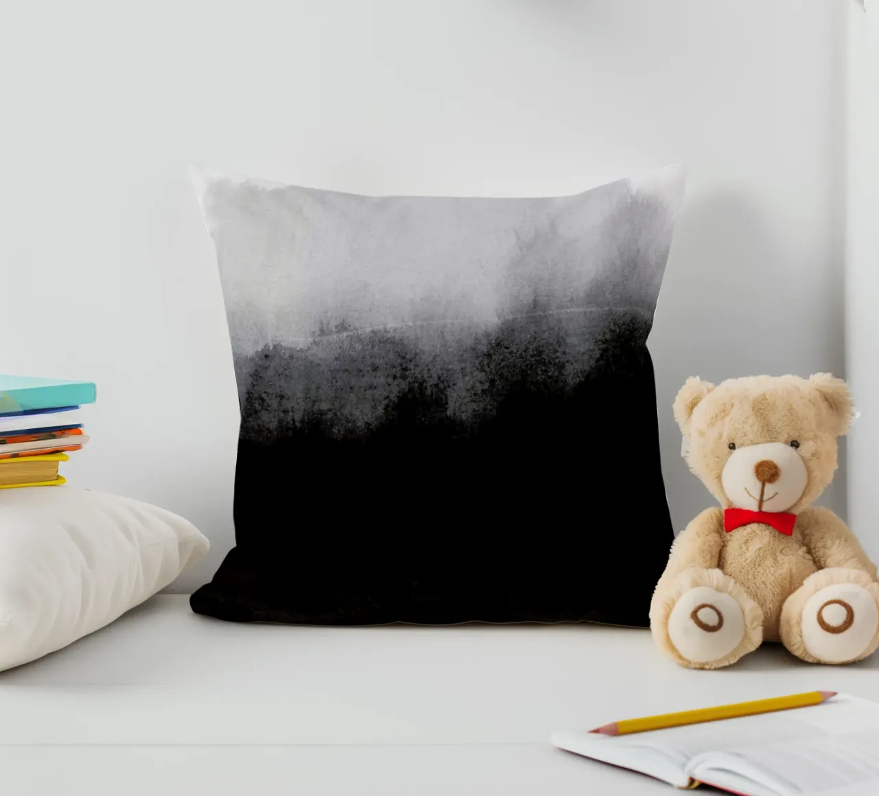 Greyscale Landscape kussen van IRIS LEHNHARDT FINE ART