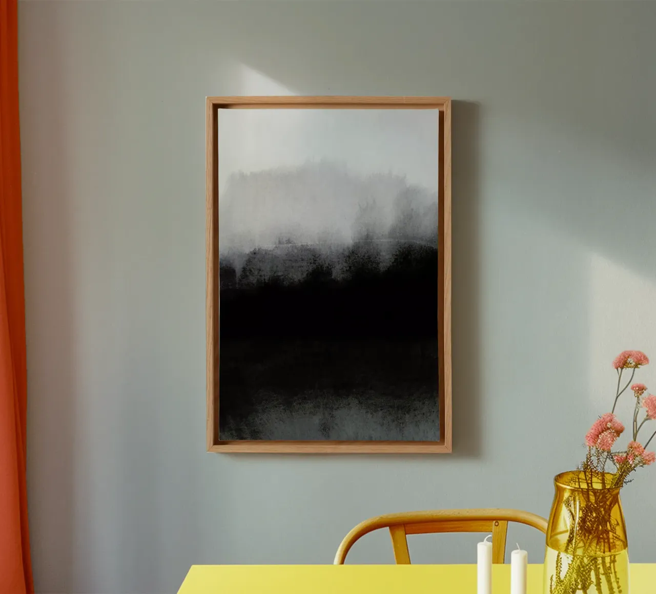 Greyscale Landscape canvas by IRIS LEHNHARDT FINE ART