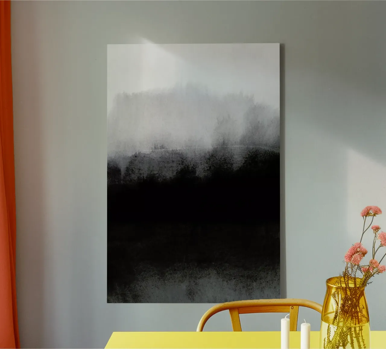 Greyscale Landscape canvas by IRIS LEHNHARDT FINE ART