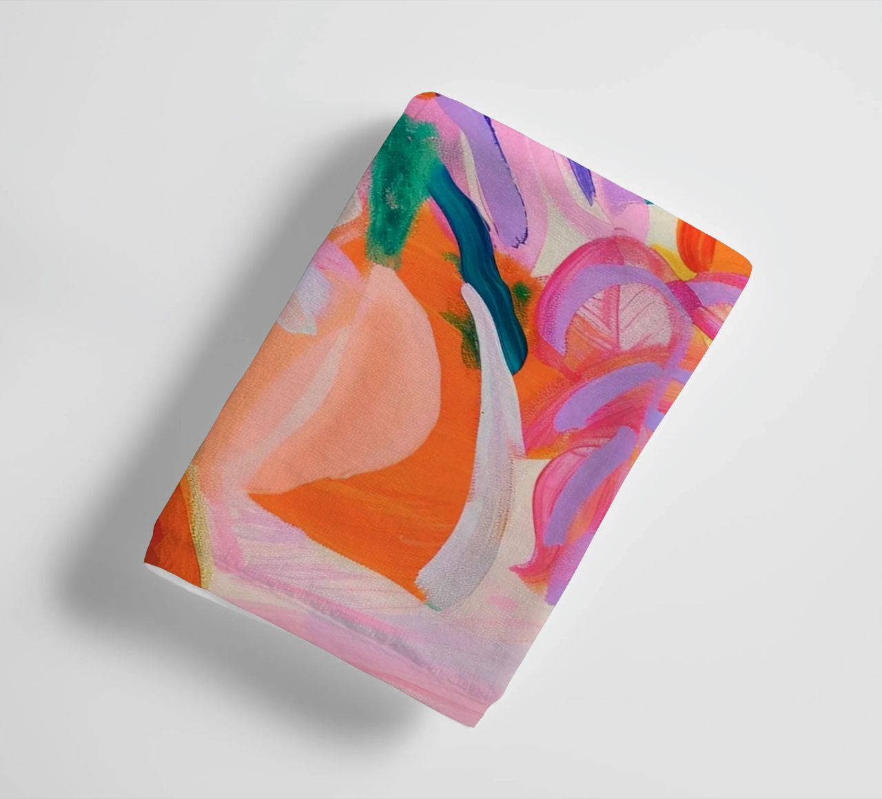 Blume abstrakte bunte Kunstdrucke, abstrakte florale Kunstwerke Handtuch von Boheme