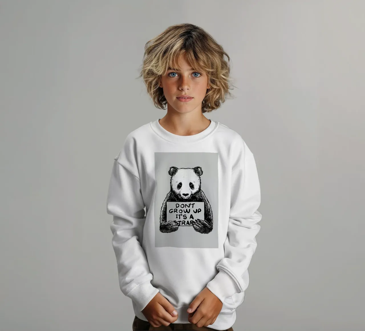 Don't Grow up felpa bambino da Tobe Fonseca