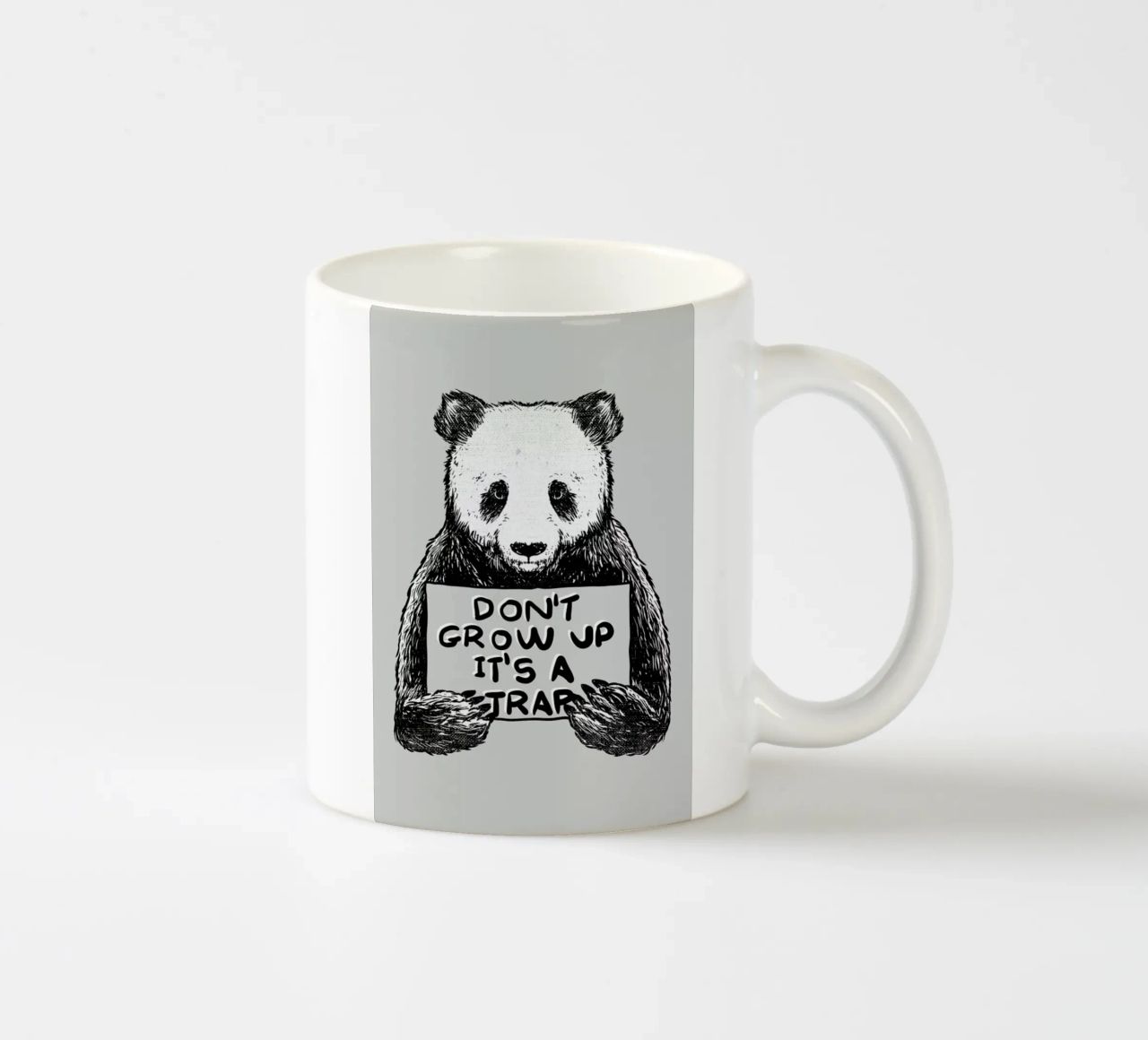 Don't Grow up tazza in ceramica da Tobe Fonseca