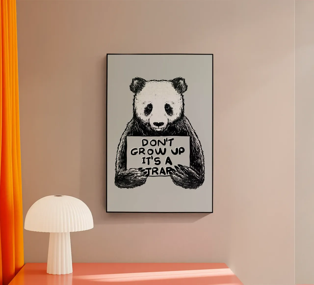 Don't Grow up plexiglass da Tobe Fonseca