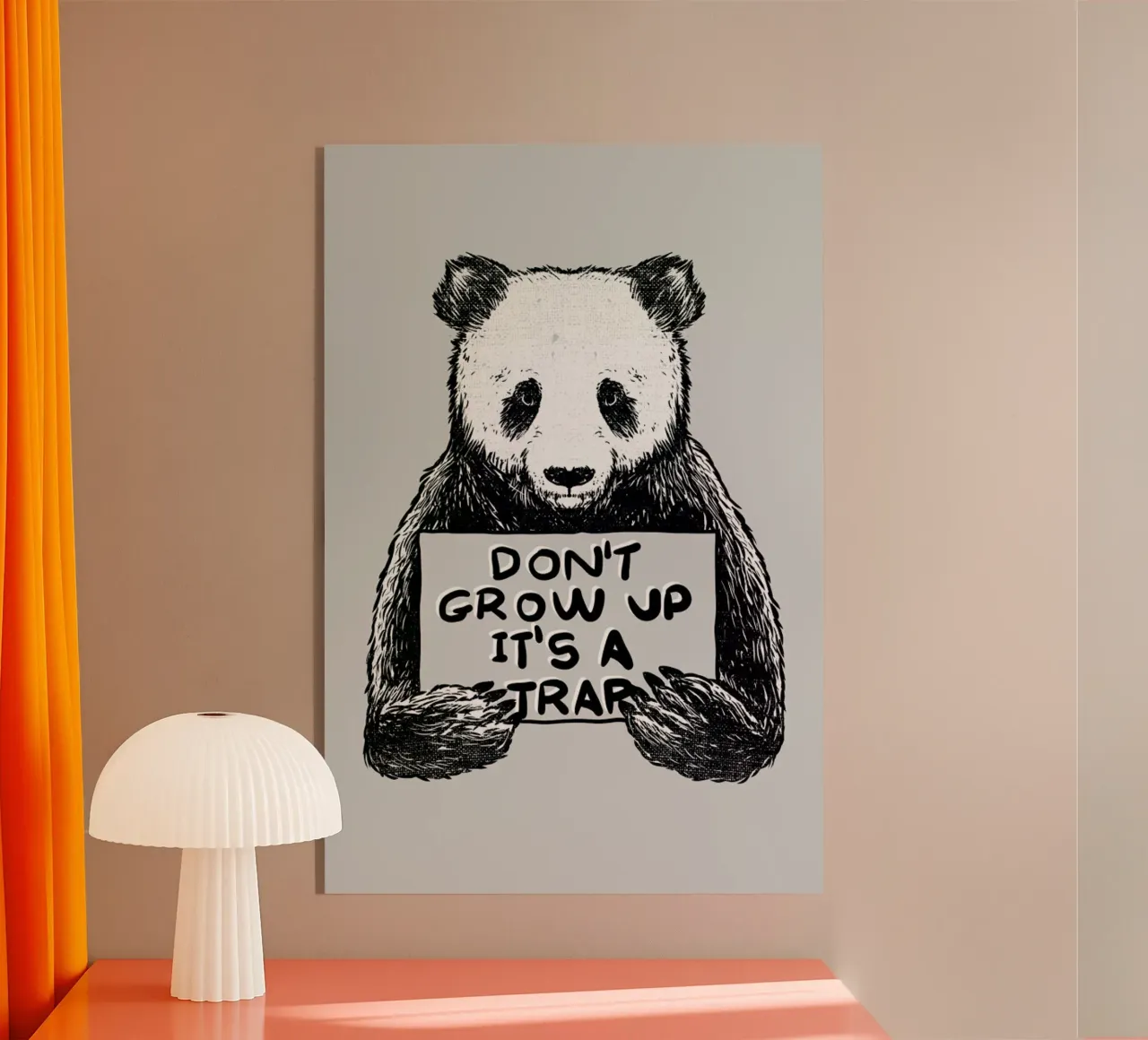 Don't Grow up plexiglass da Tobe Fonseca