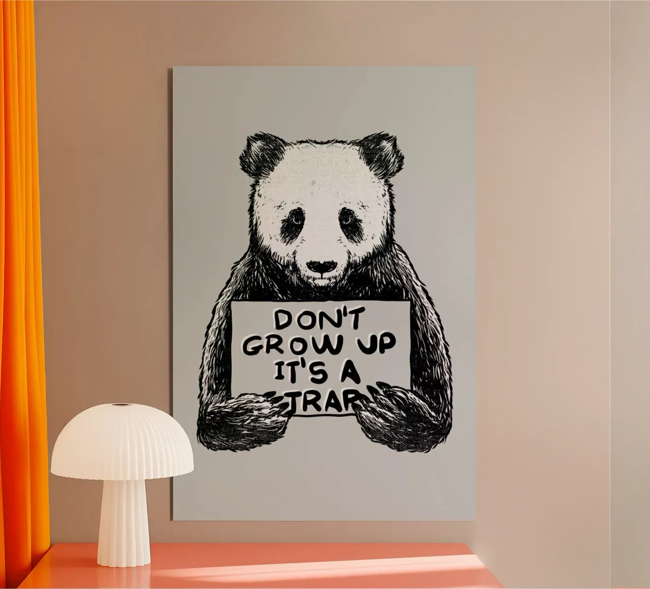 Don't Grow up alluminio dibond da Tobe Fonseca