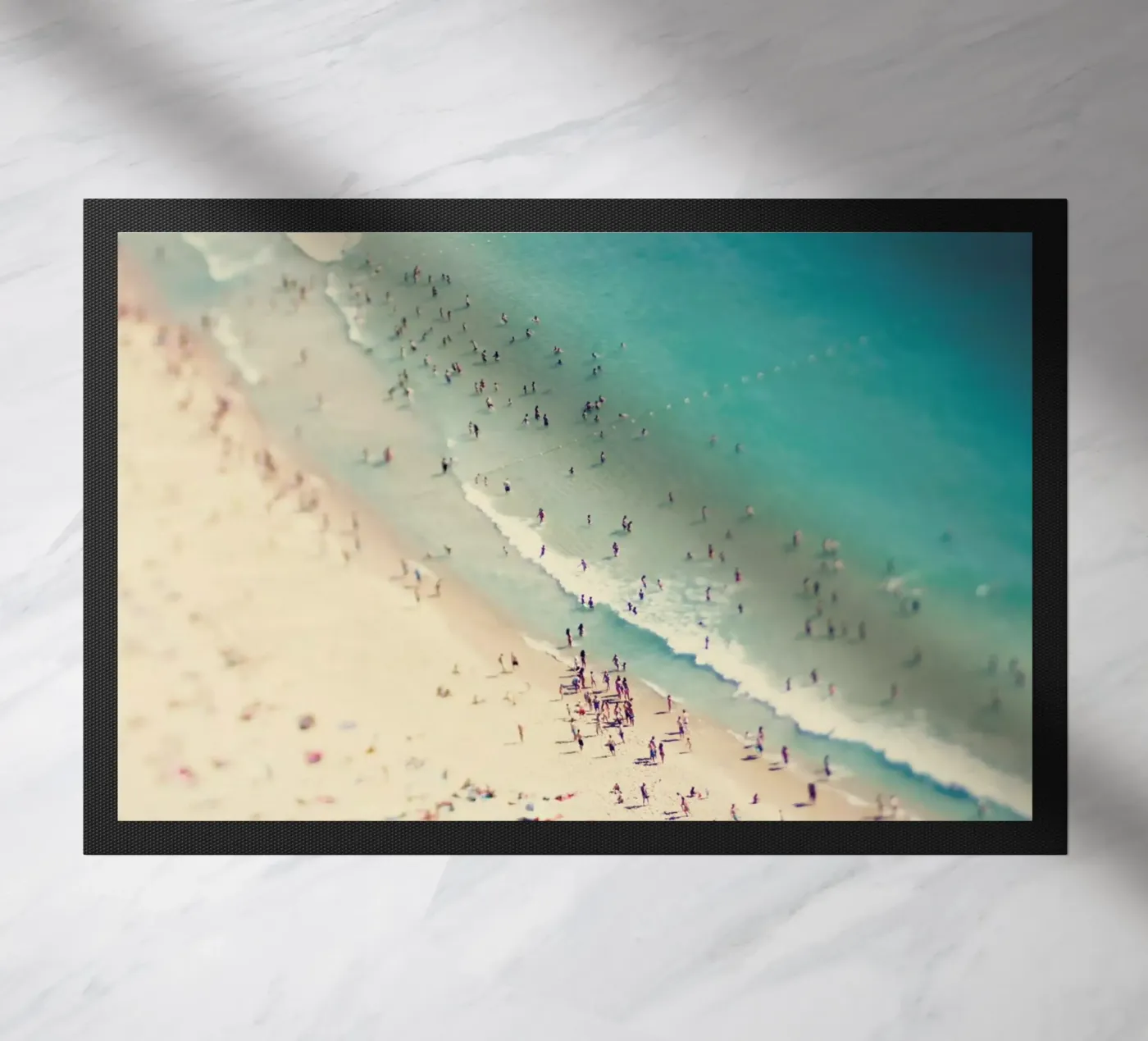 Beach Summer doormat by Ingrid Beddoes