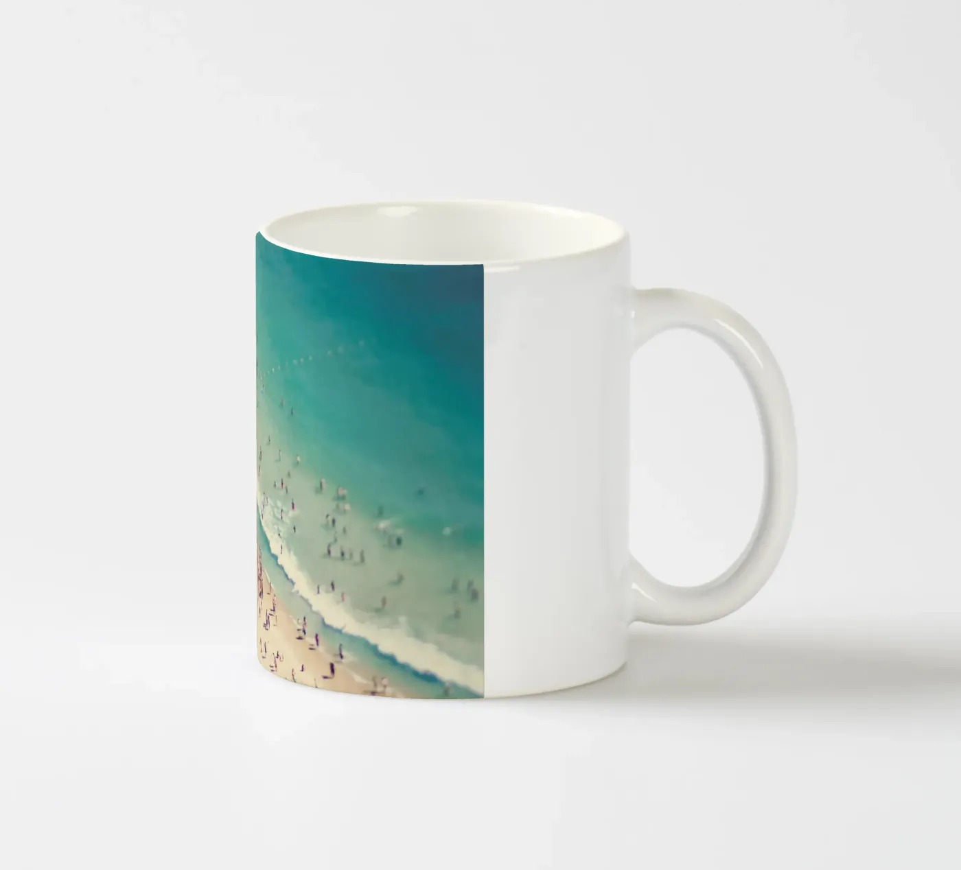 Beach Summer ceramic mug by Ingrid Beddoes