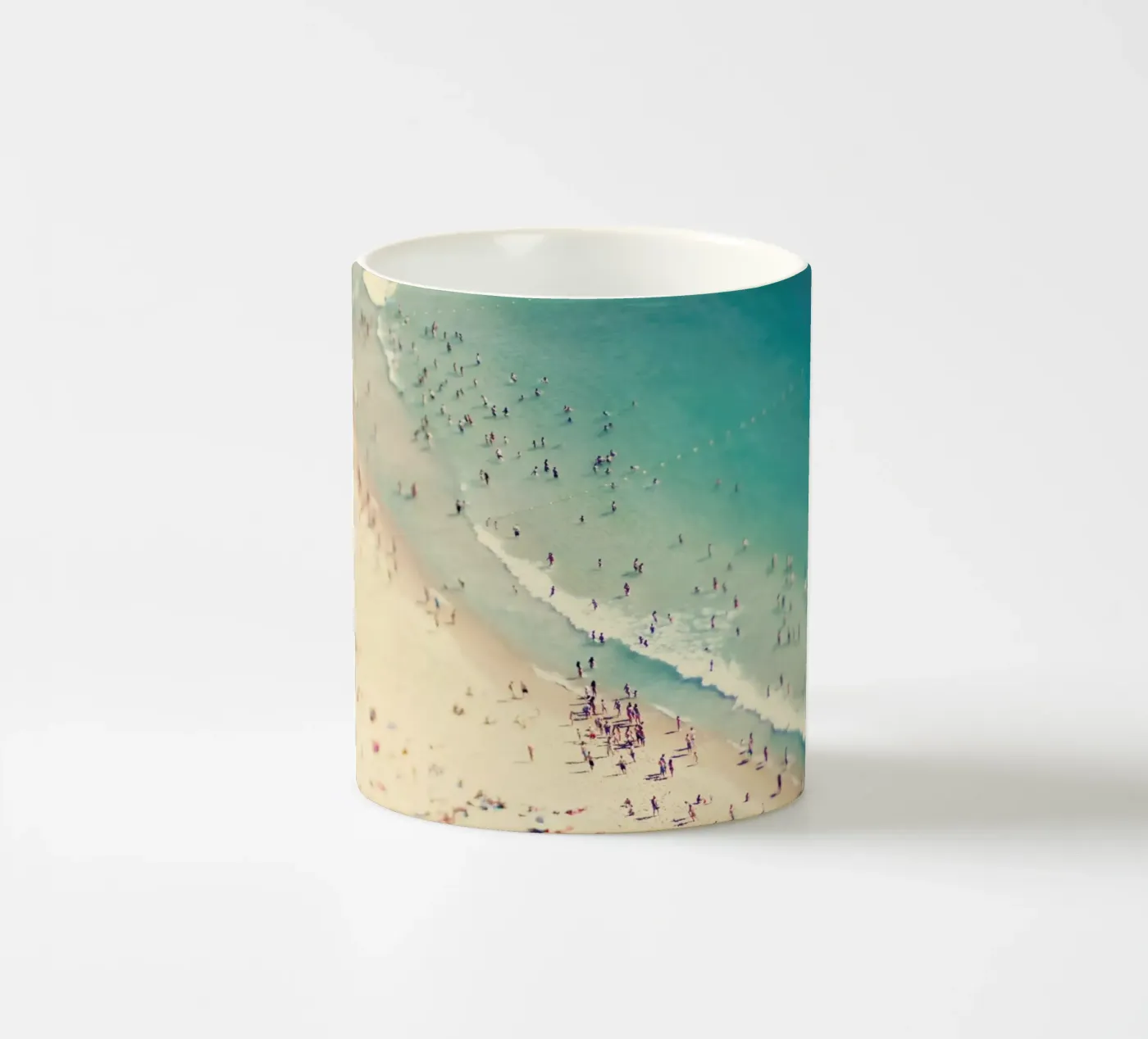 Beach Summer ceramic mug by Ingrid Beddoes