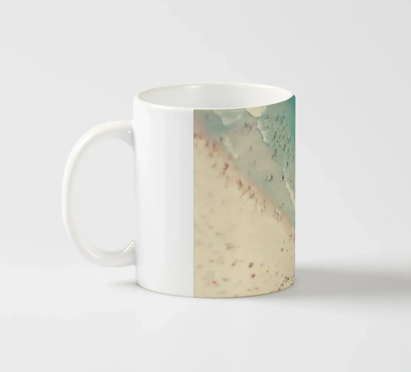 Beach Summer ceramic mug by Ingrid Beddoes