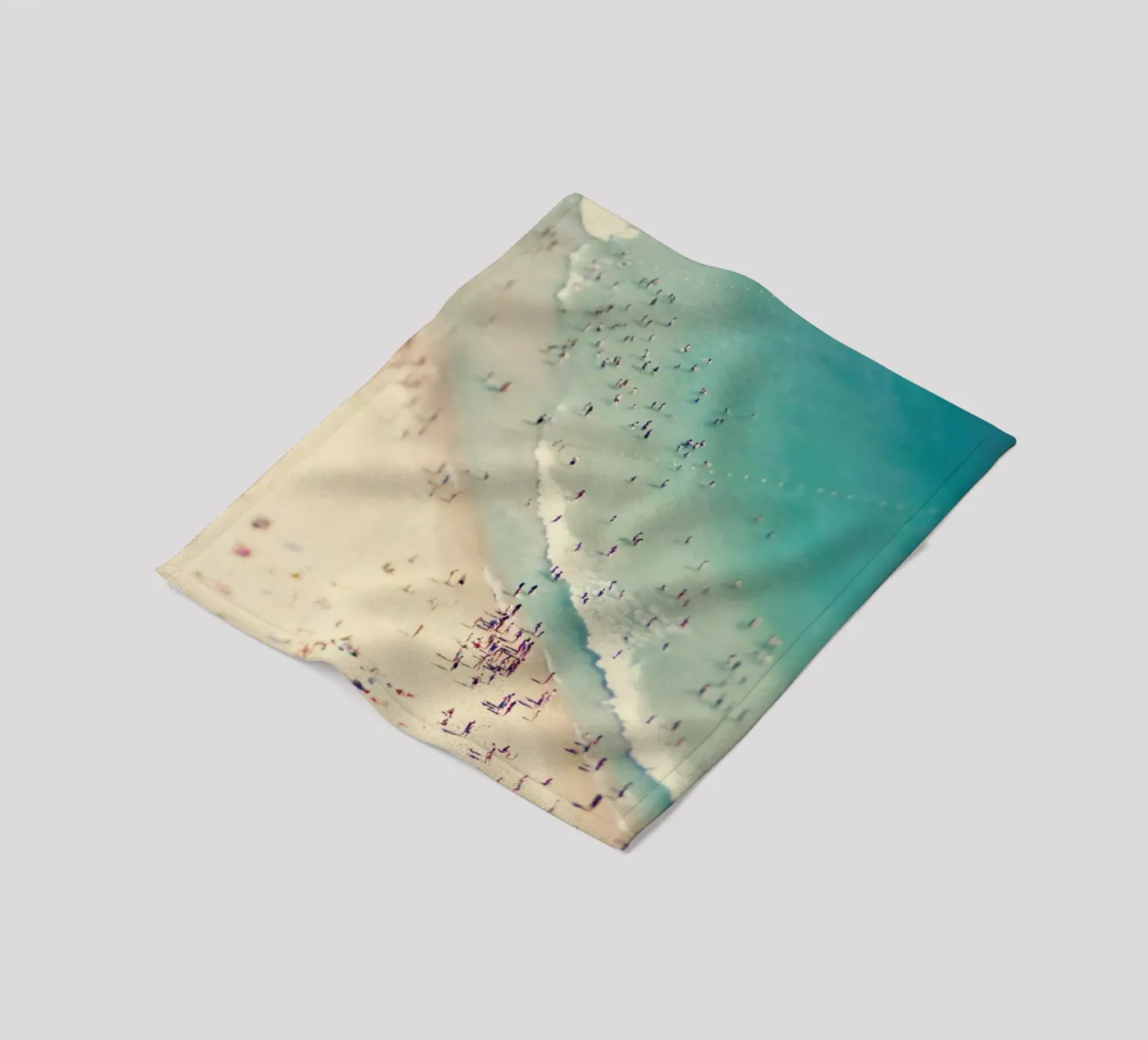 Beach Summer fleece blanket by Ingrid Beddoes