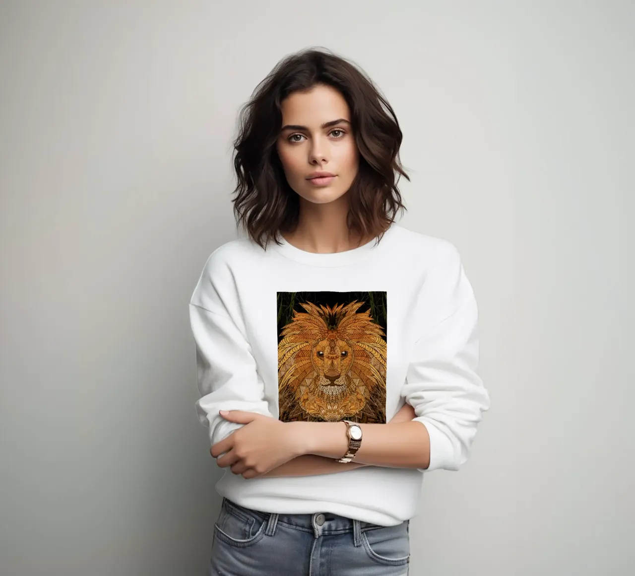 King Lion felpa da Angelika Parker