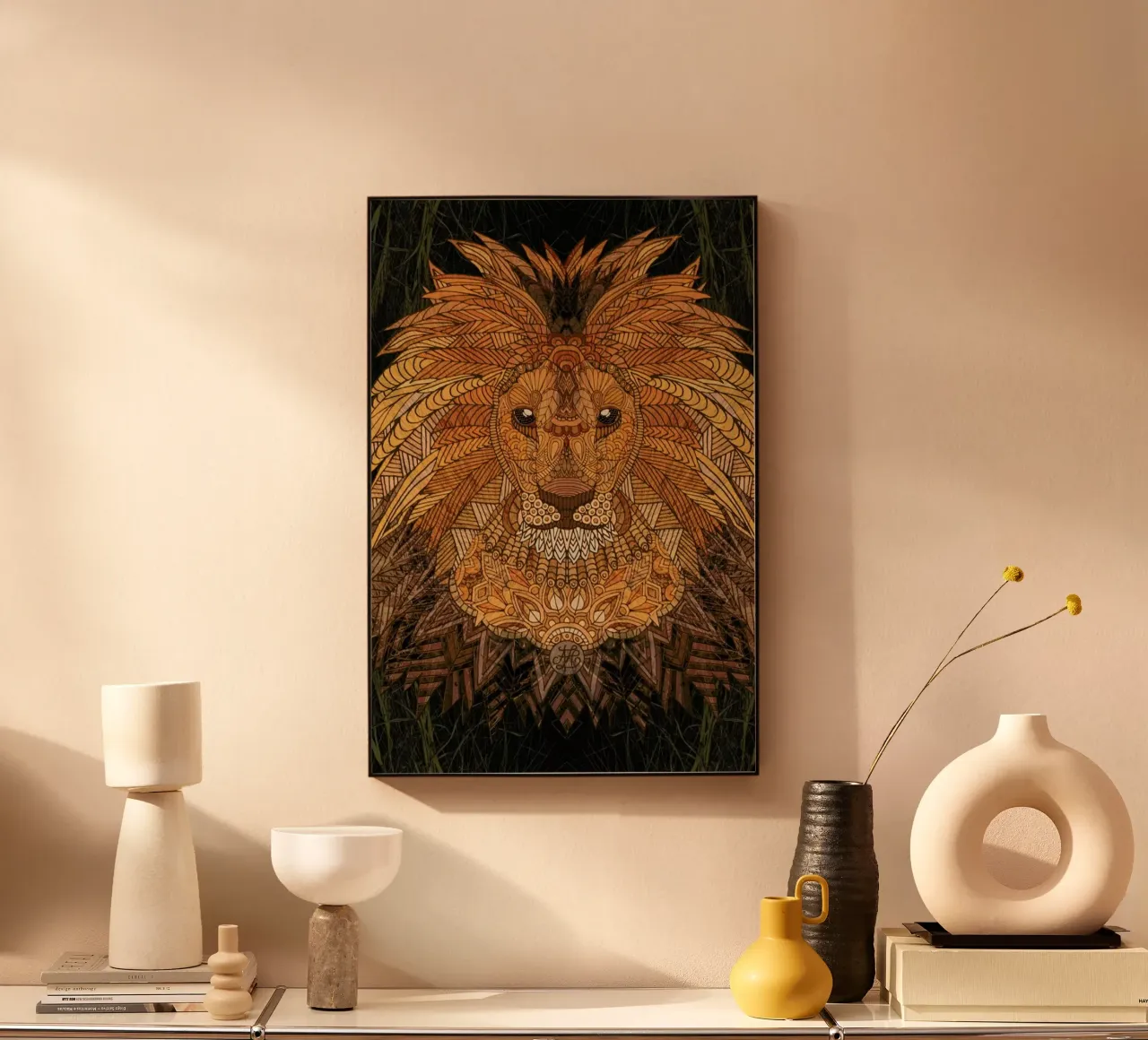King Lion Acryl-Glas von Angelika Parker