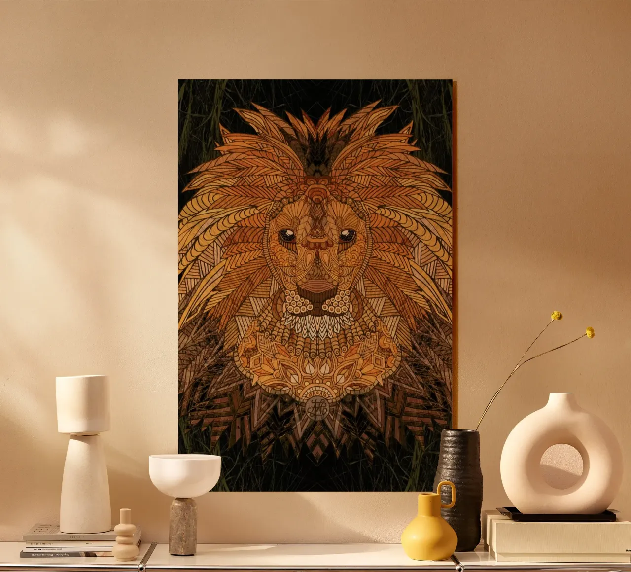 King Lion Acryl-Glas von Angelika Parker