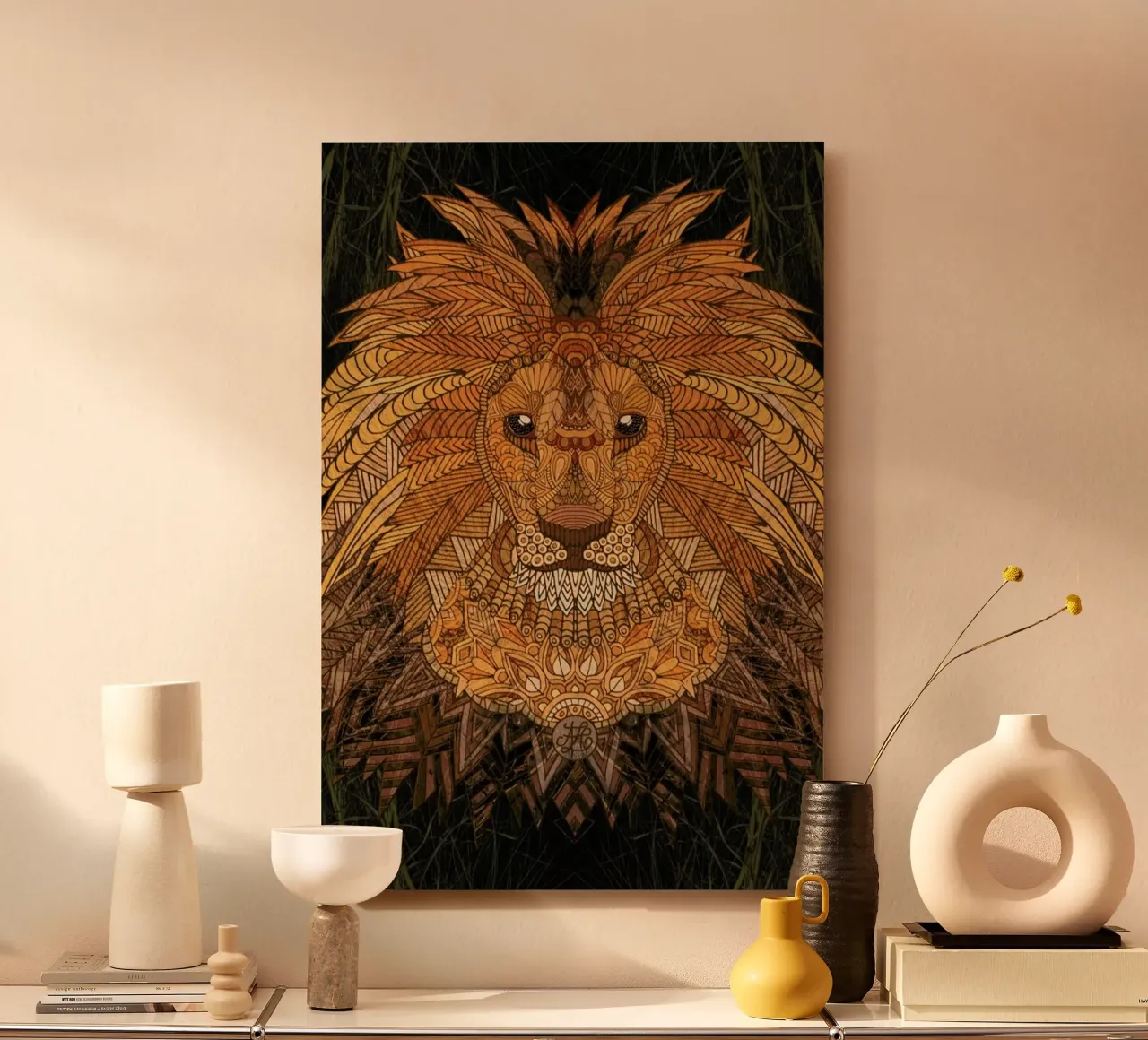 King Lion alluminio dibond da Angelika Parker
