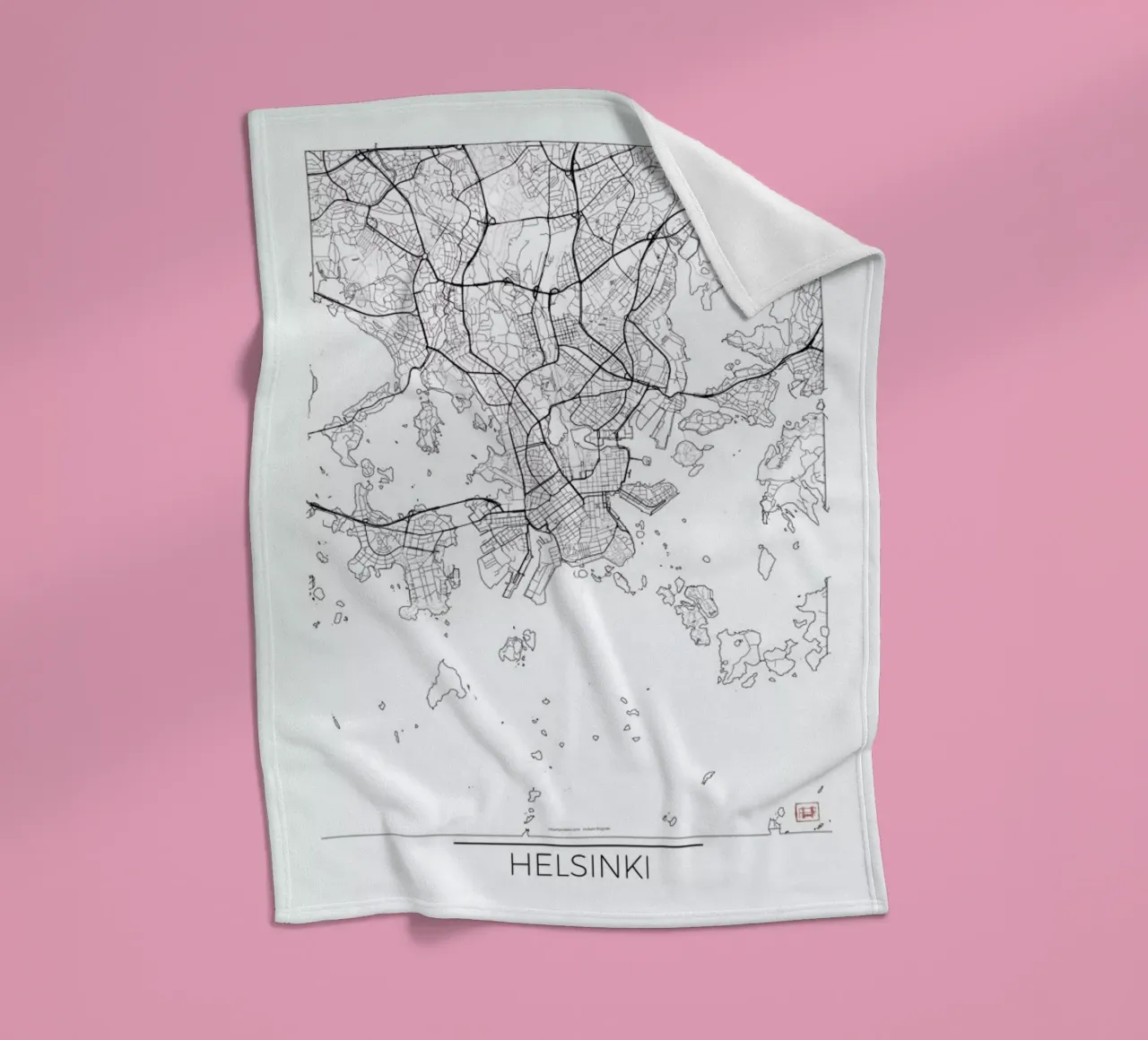 Helsinki Minimal coperta in pile da Hubert Roguski