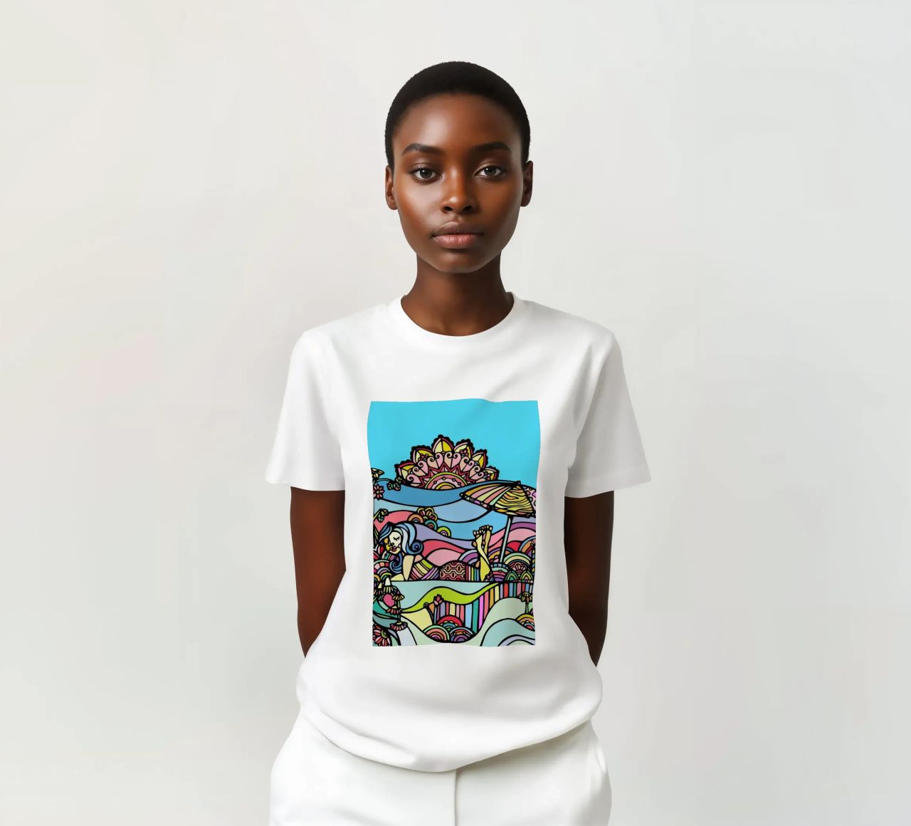 The Beach t-shirt da Ninhol