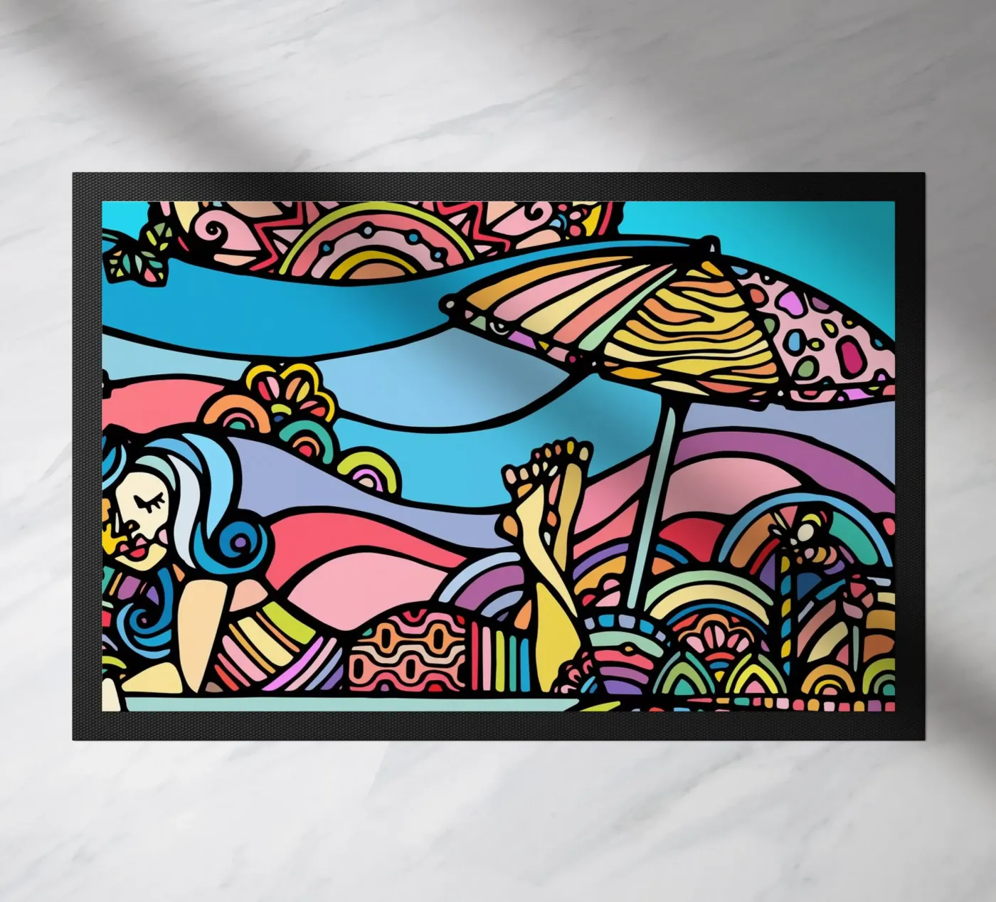 The Beach doormat by Ninhol