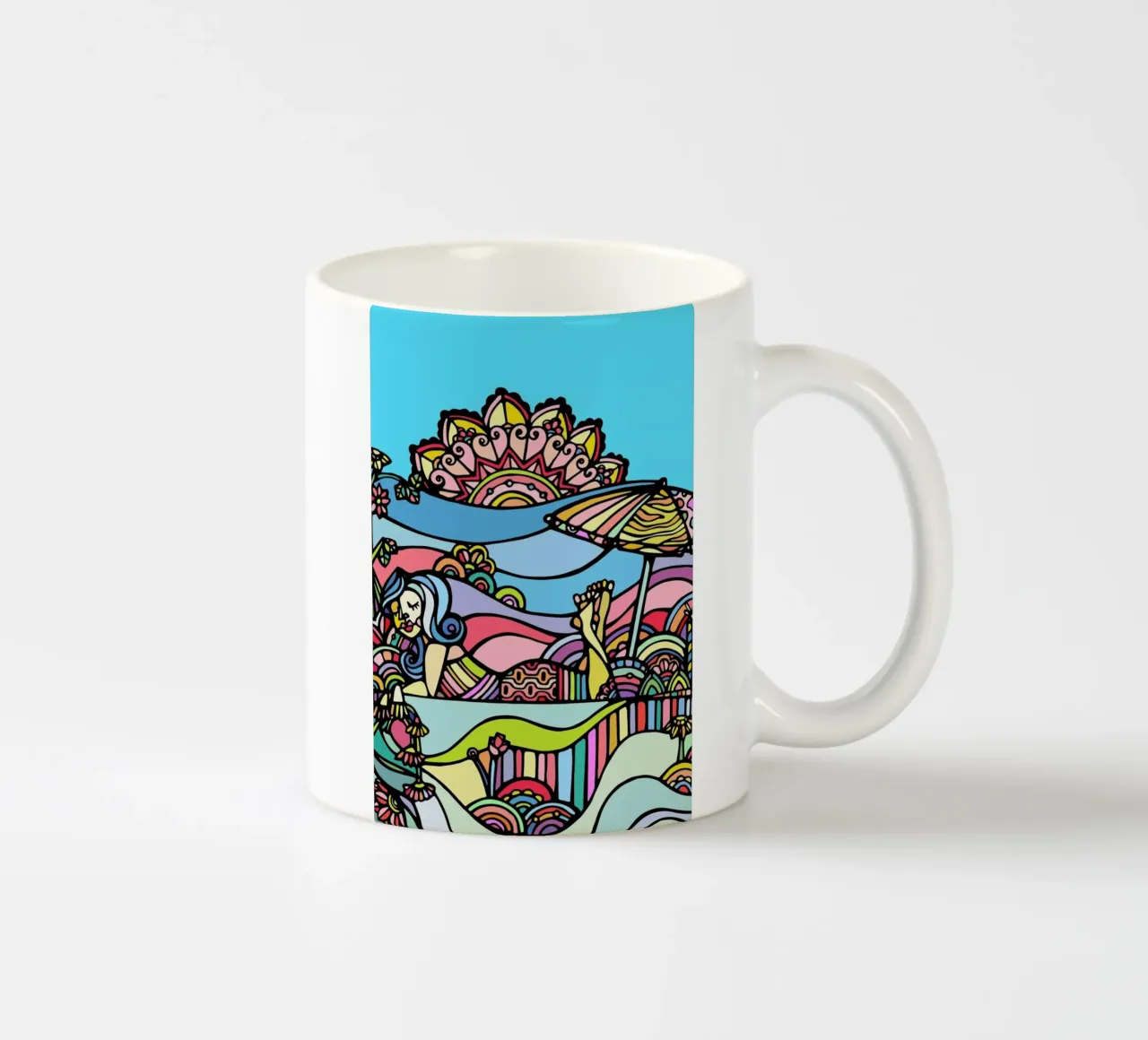 The Beach tazza in ceramica da Ninhol