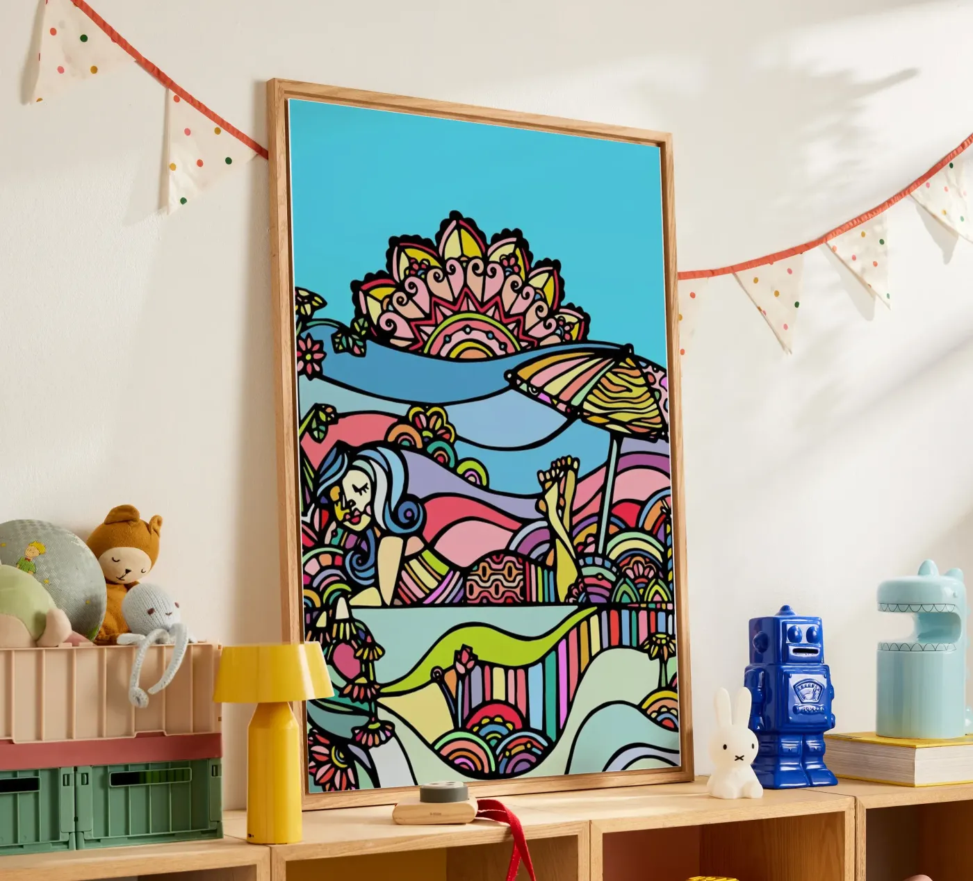 The Beach Acryl-Glas von Ninhol