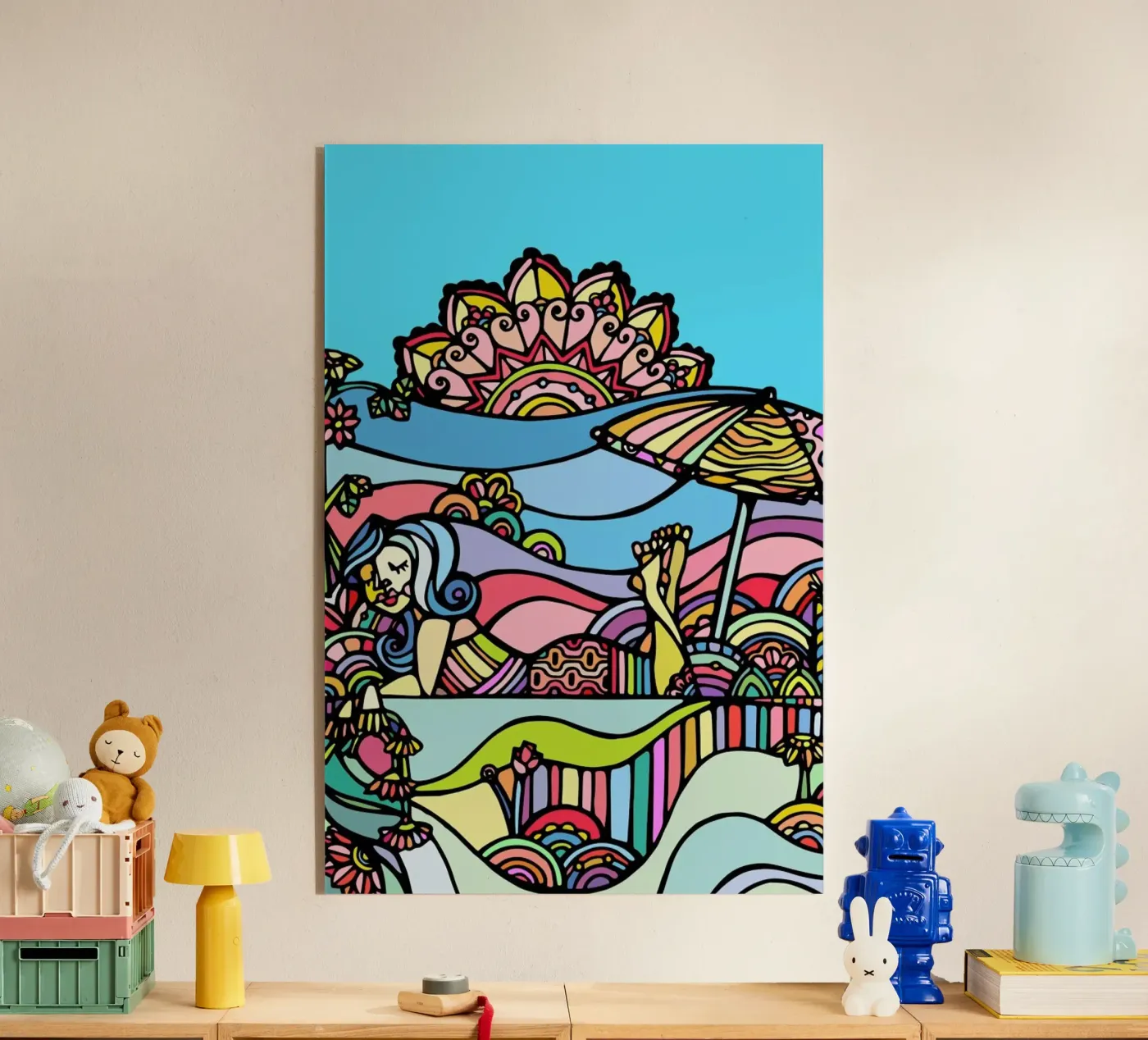 The Beach Acryl-Glas von Ninhol