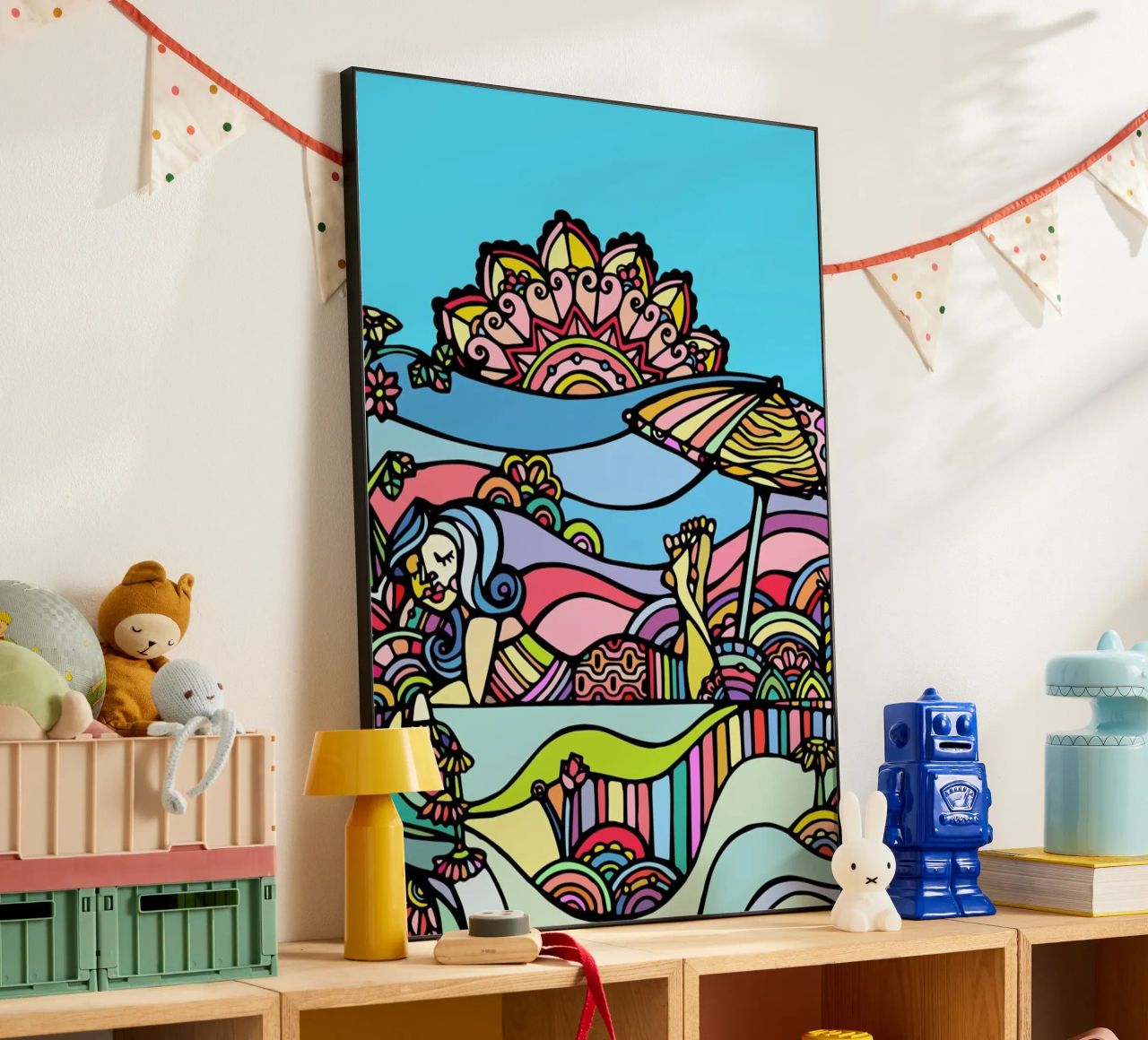 The Beach alluminio dibond da Ninhol
