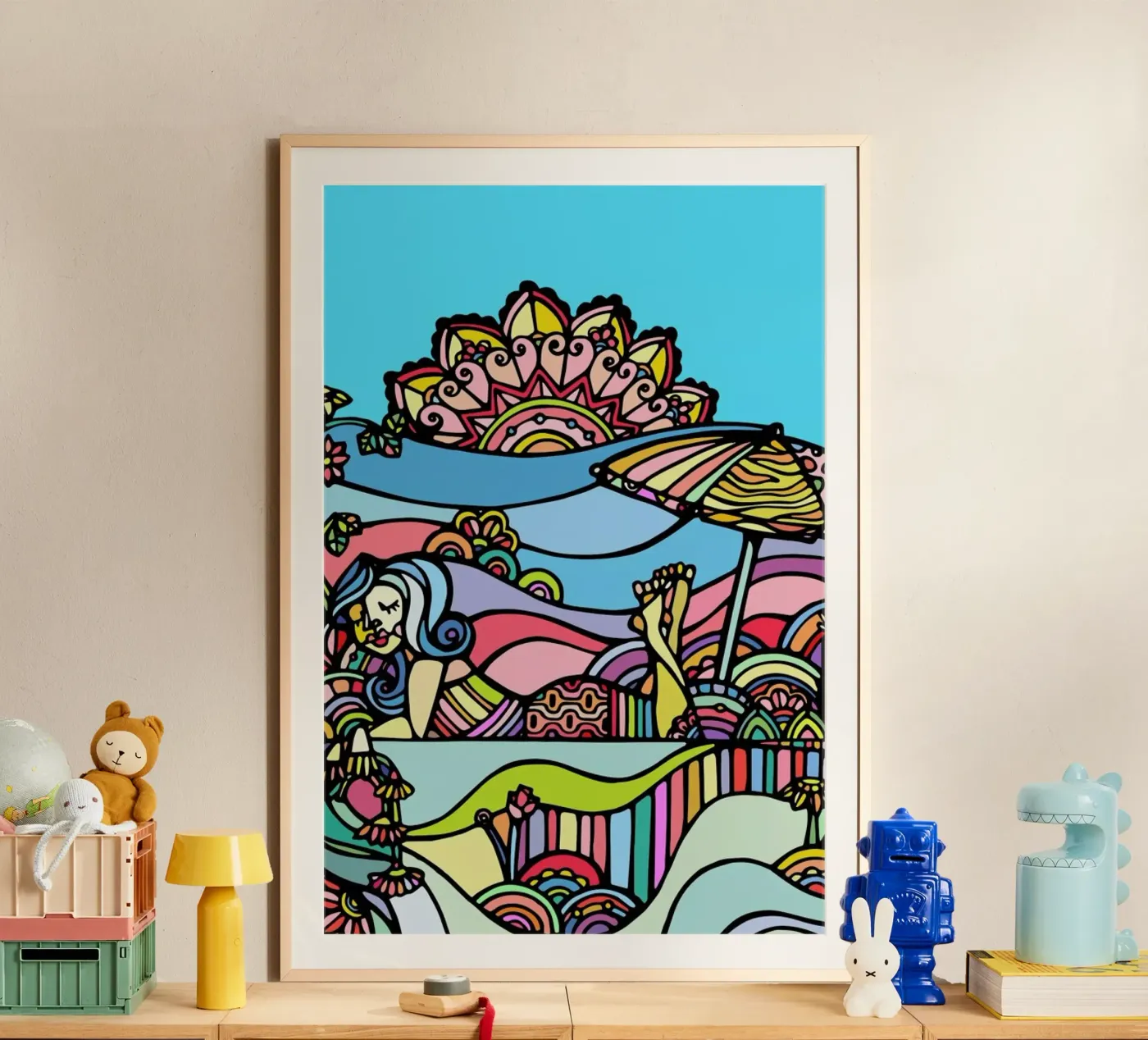 The Beach poster by Ninhol