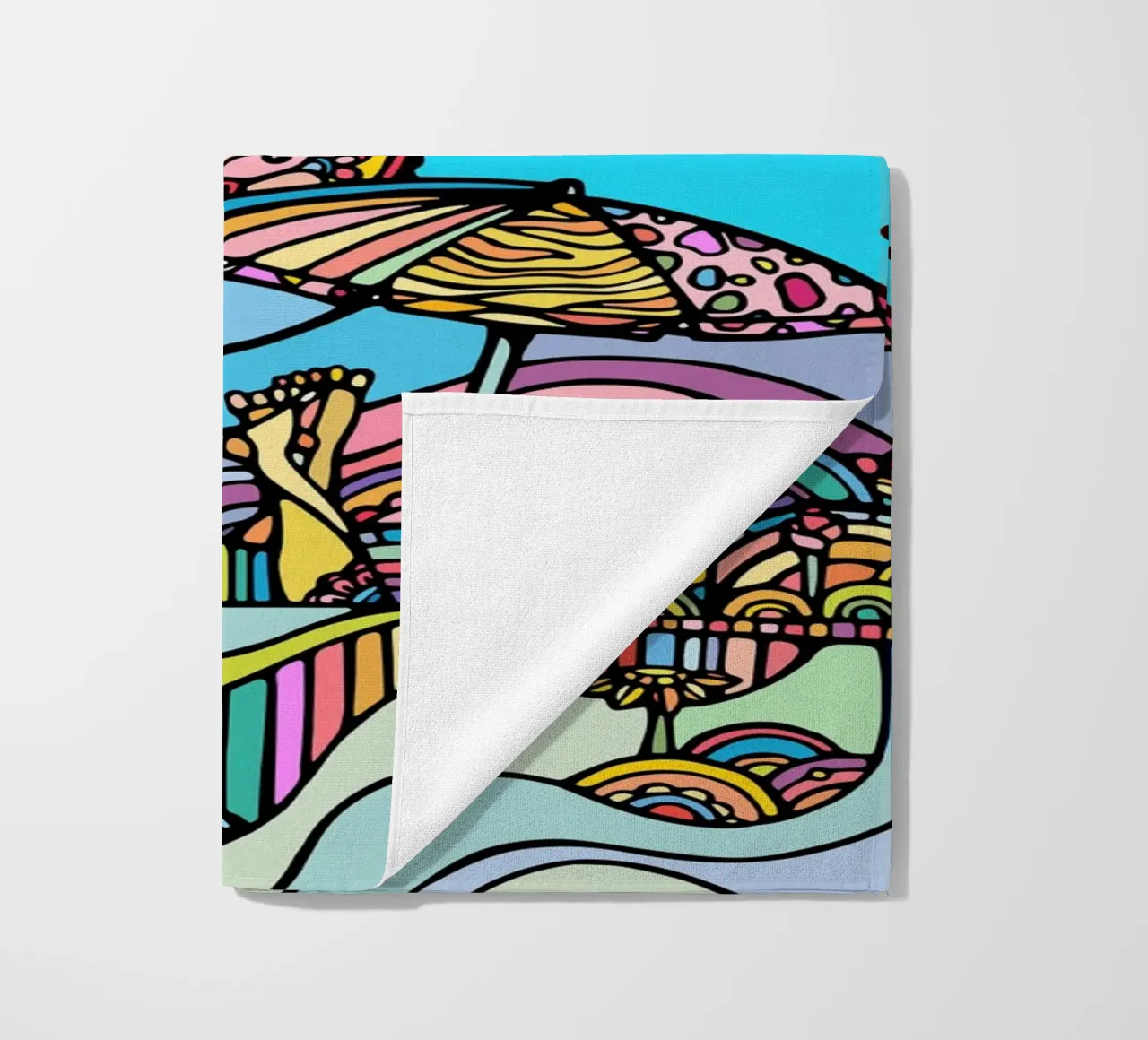 The Beach beach towel by Ninhol
