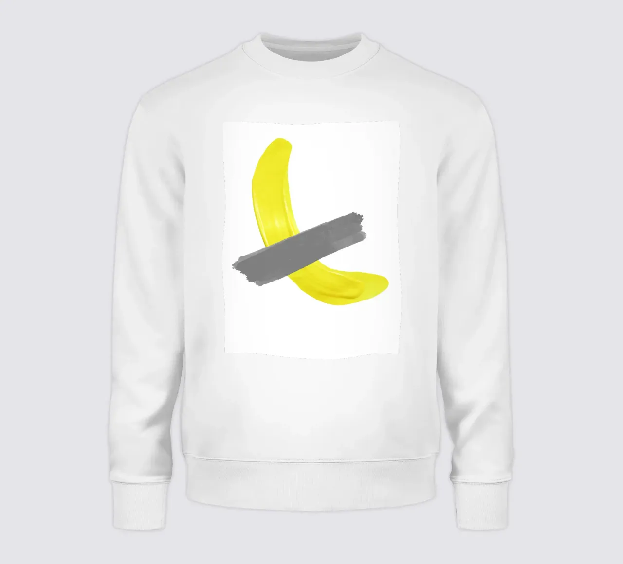 Banana on tape sweatshirt by LisaArtes