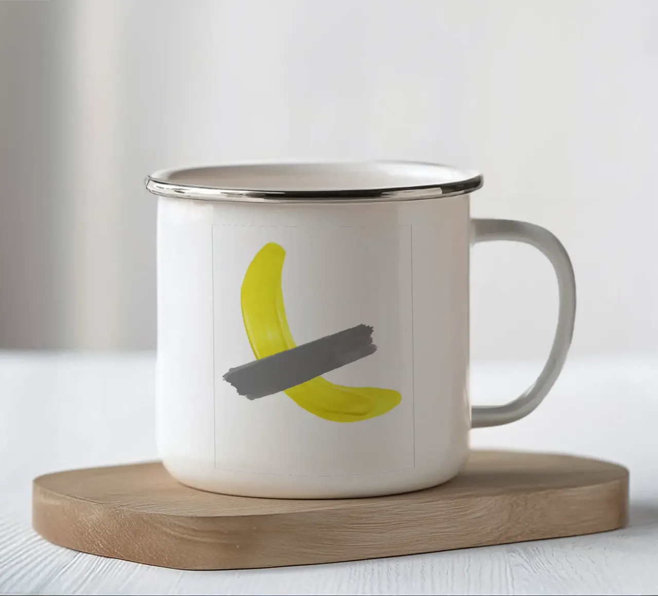 Banana on tape tazza in smalto da LisaArtes