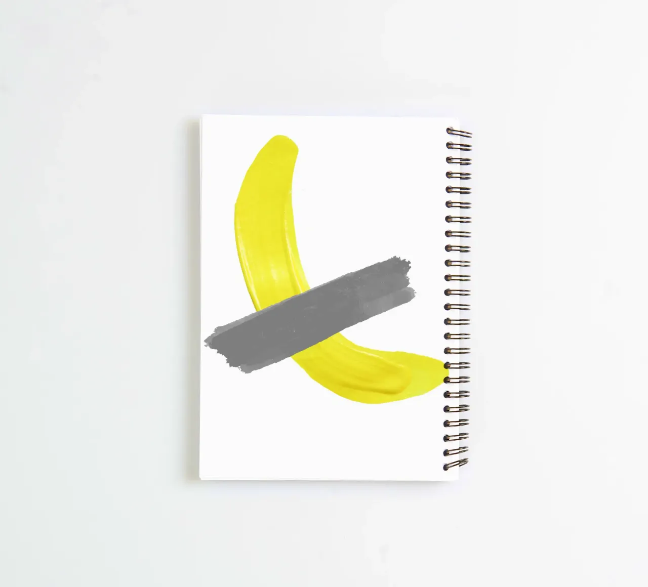 Banana on tape spiral notebook by LisaArtes