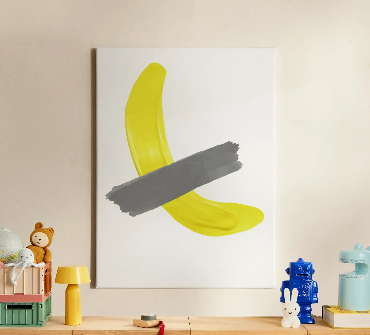 Banana on tape tela con Cornice a cassetta da LisaArtes