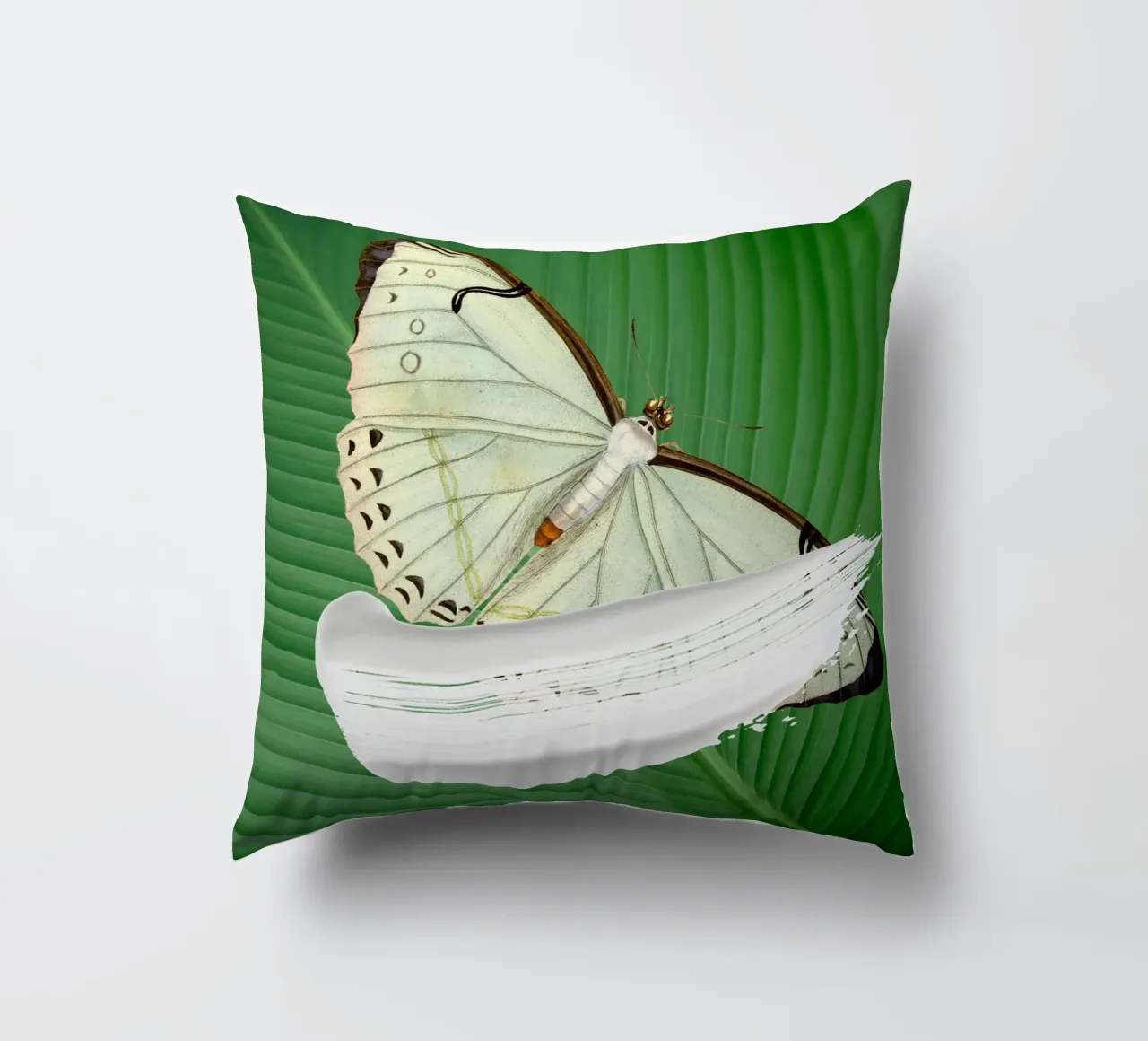 Butterfly on the leaf cuscino da LisaArtes
