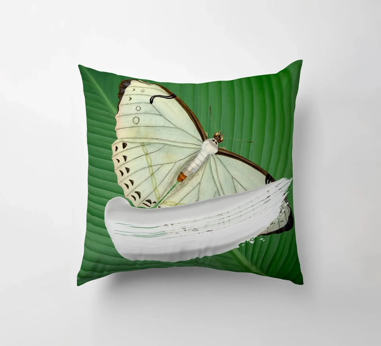 Butterfly on the leaf cuscino da LisaArtes