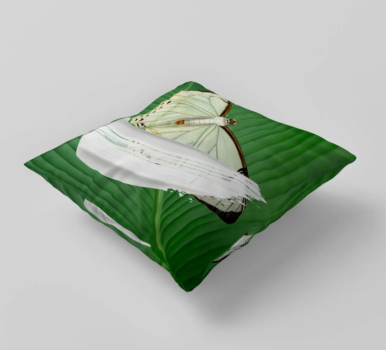 Butterfly on the leaf cuscino da LisaArtes