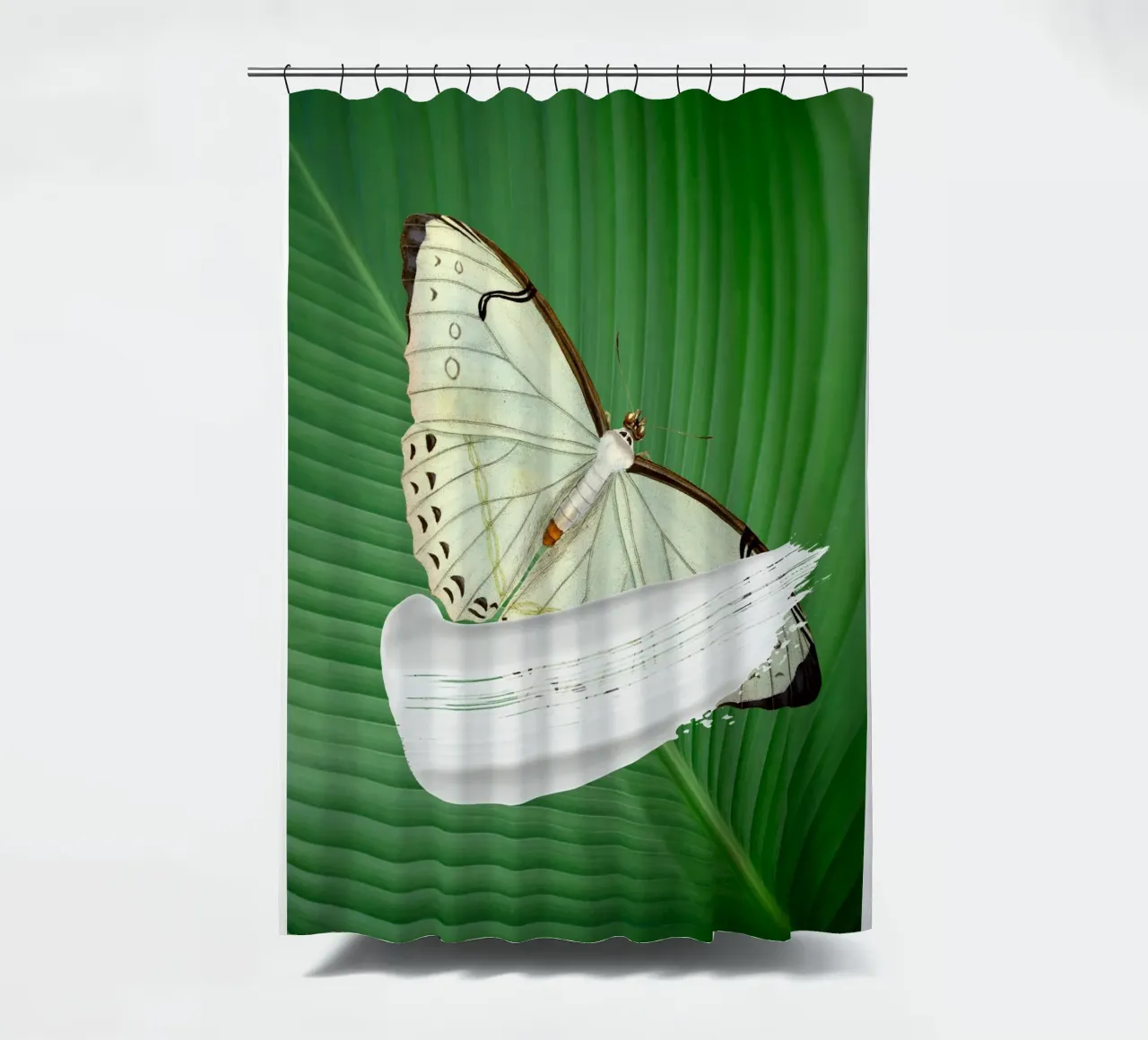 Butterfly on the leaf tenda da doccia da LisaArtes