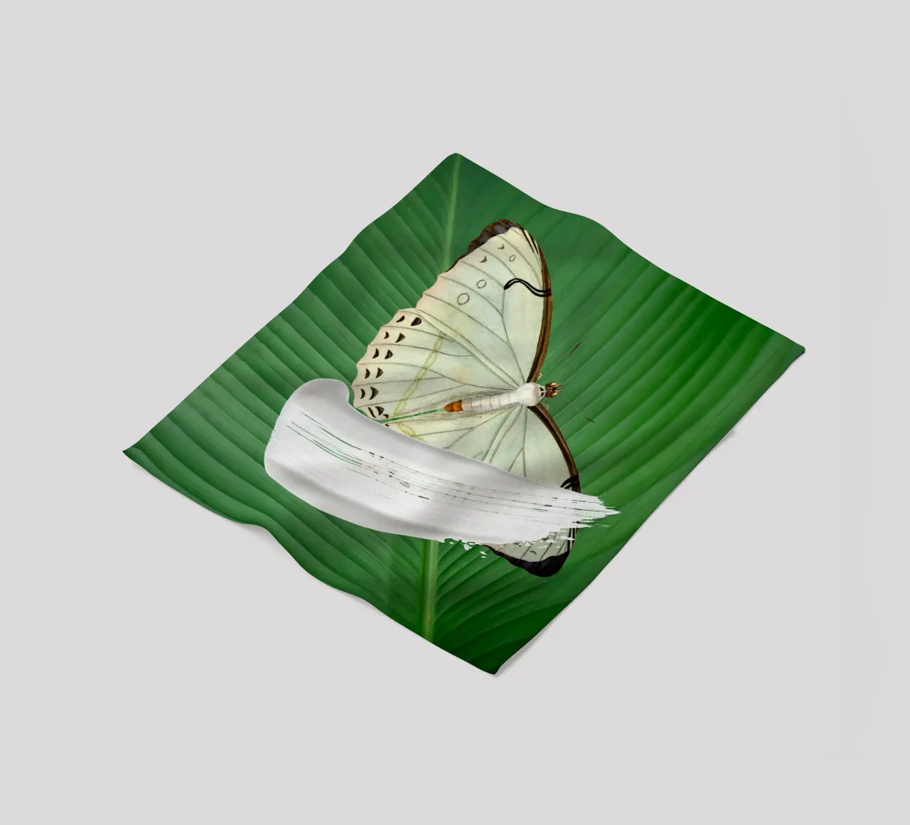 Butterfly on the leaf coperta in pile da LisaArtes