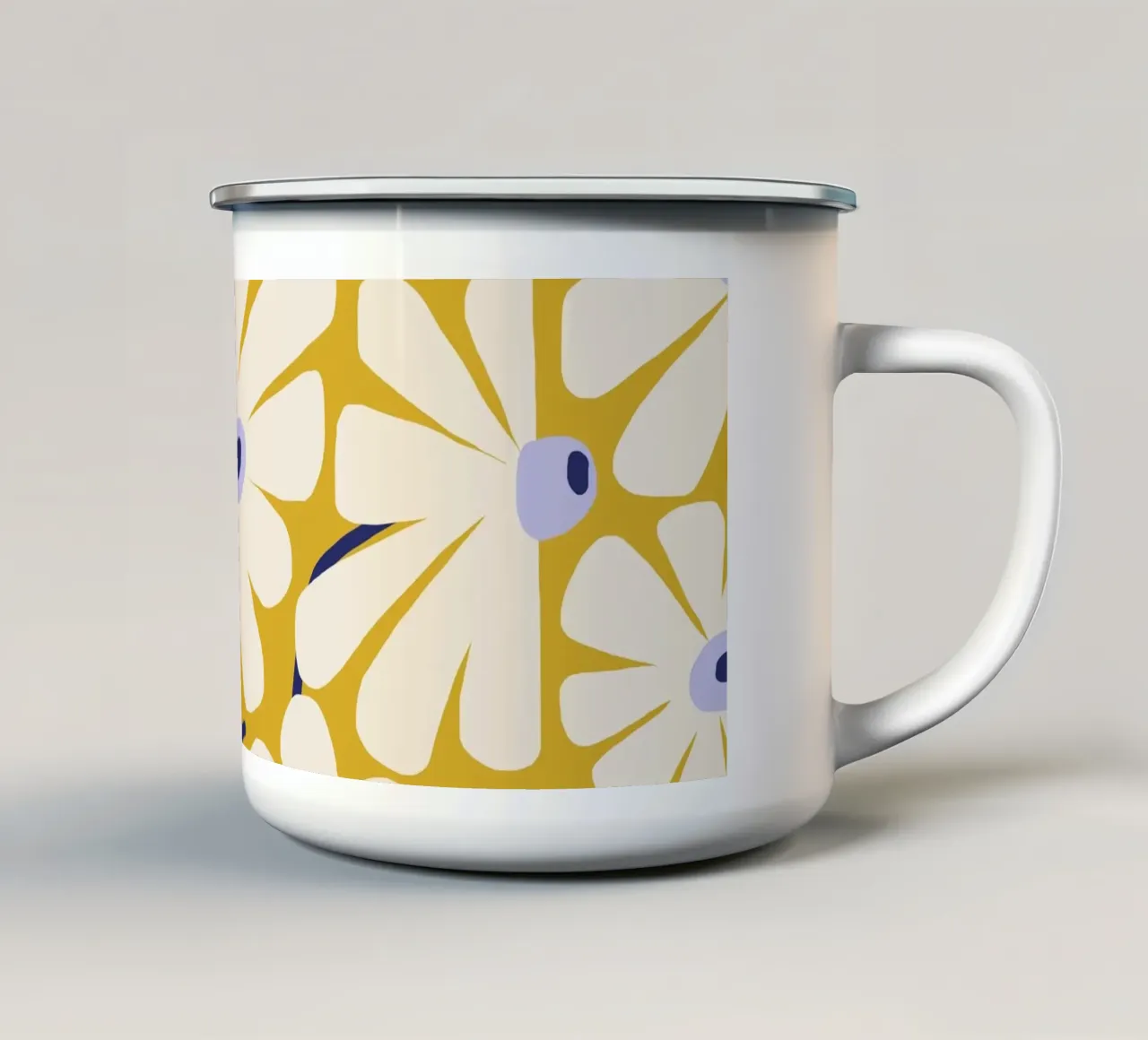 Daisy Fresh - giallo tazza in smalto da Gale Switzer