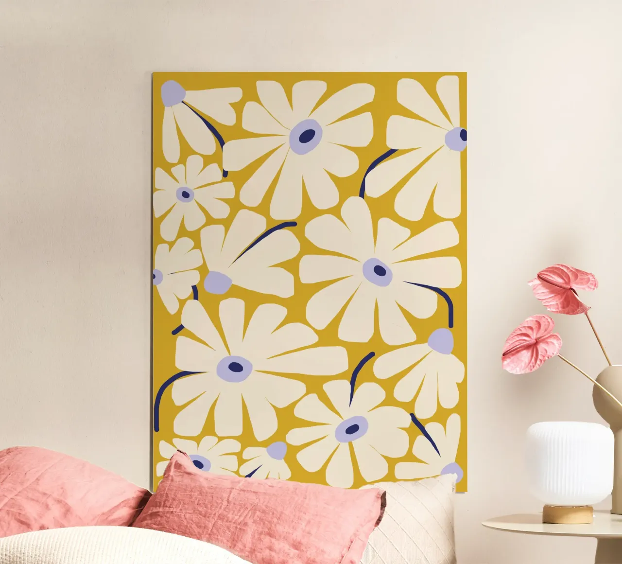 Daisy Fresh - jaune poster de Gale Switzer