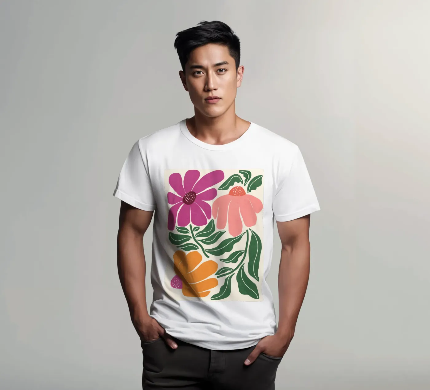 Whimsy Bloom - hell T-Shirt von Gale Switzer