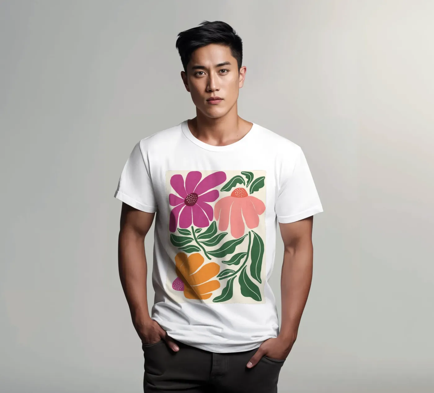 Whimsy Bloom - hell T-Shirt von Gale Switzer