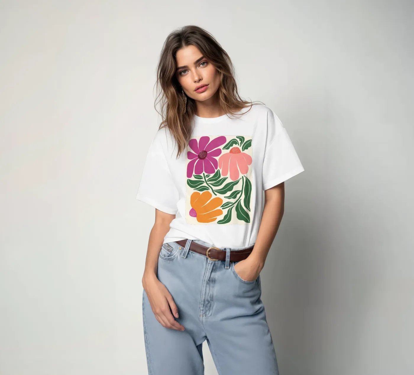 Whimsy Bloom - hell T-Shirt von Gale Switzer