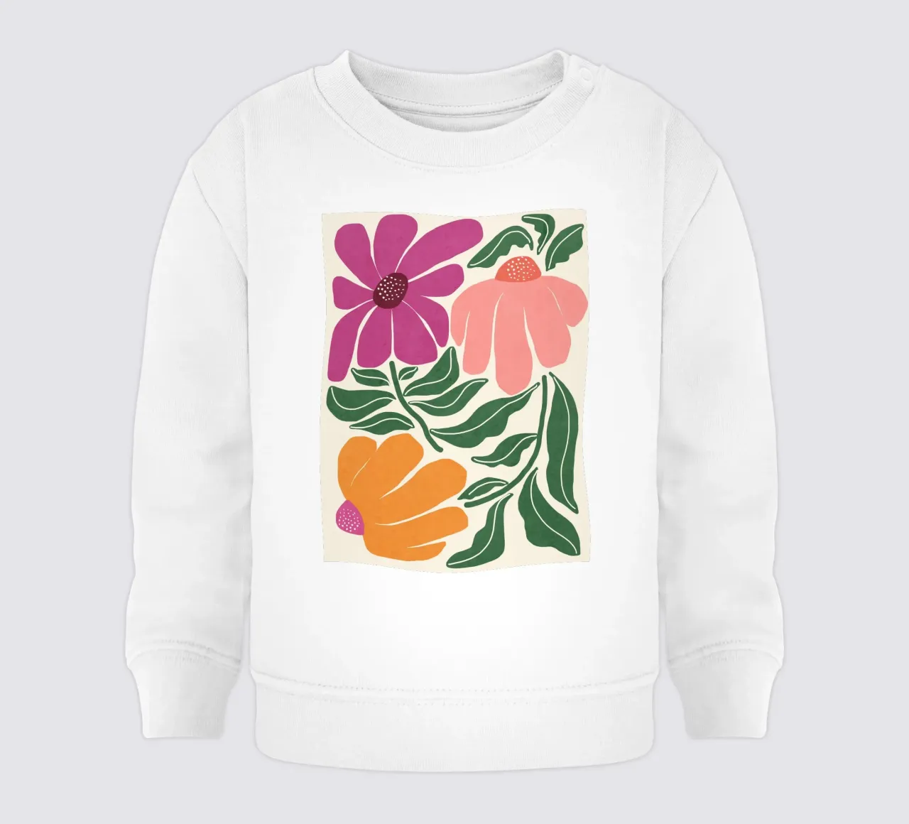 Whimsy Bloom - hell Baby Sweatshirt von Gale Switzer