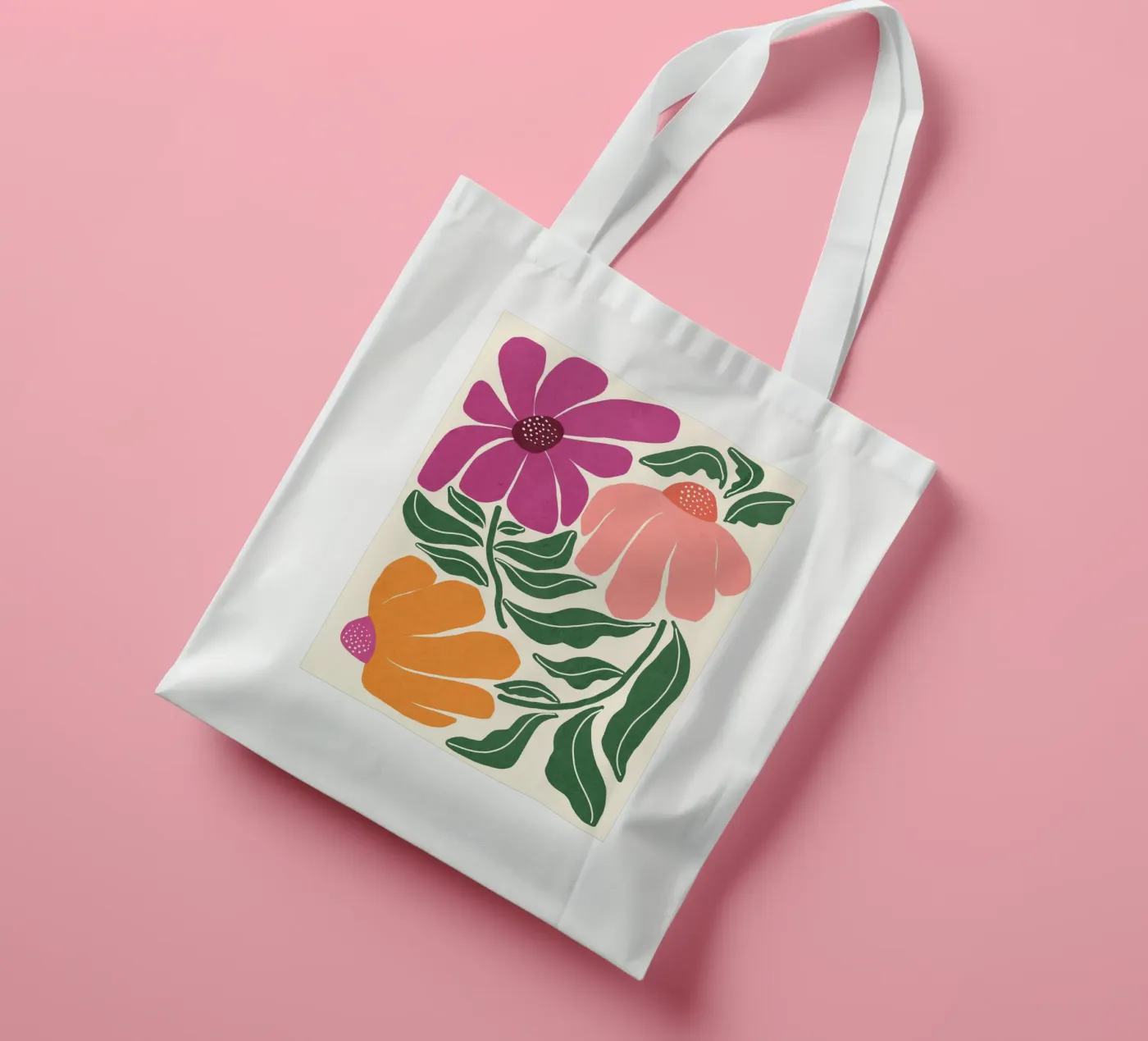 Whimsy Bloom - hell Jutebeutel von Gale Switzer