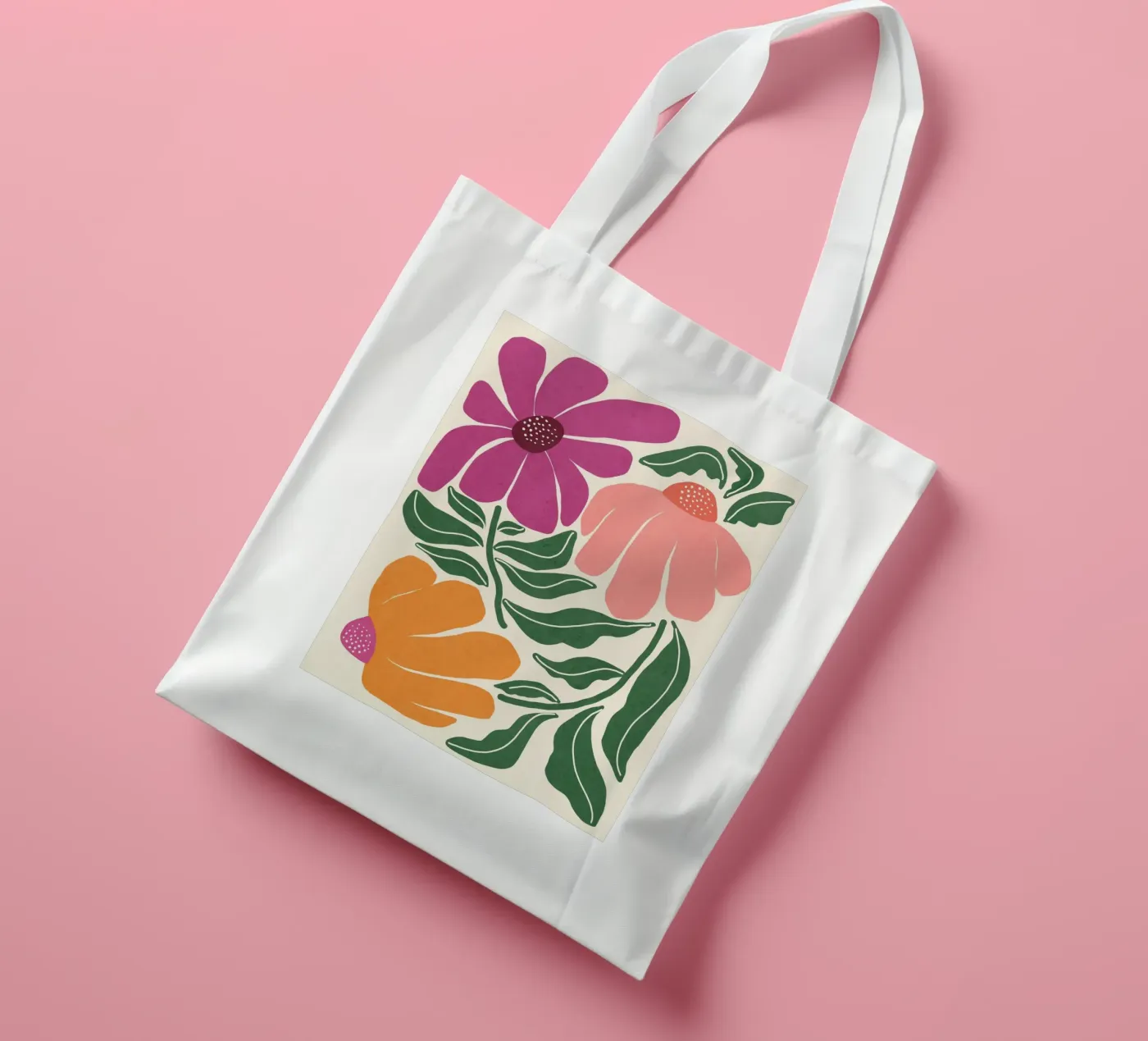 Whimsy Bloom - hell Jutebeutel von Gale Switzer