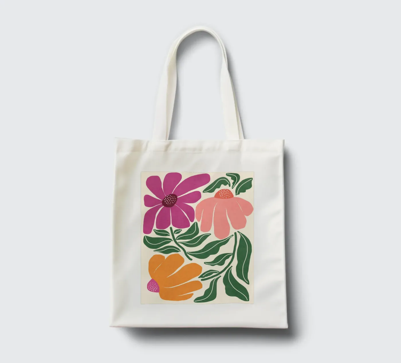 Whimsy Bloom - hell Jutebeutel von Gale Switzer