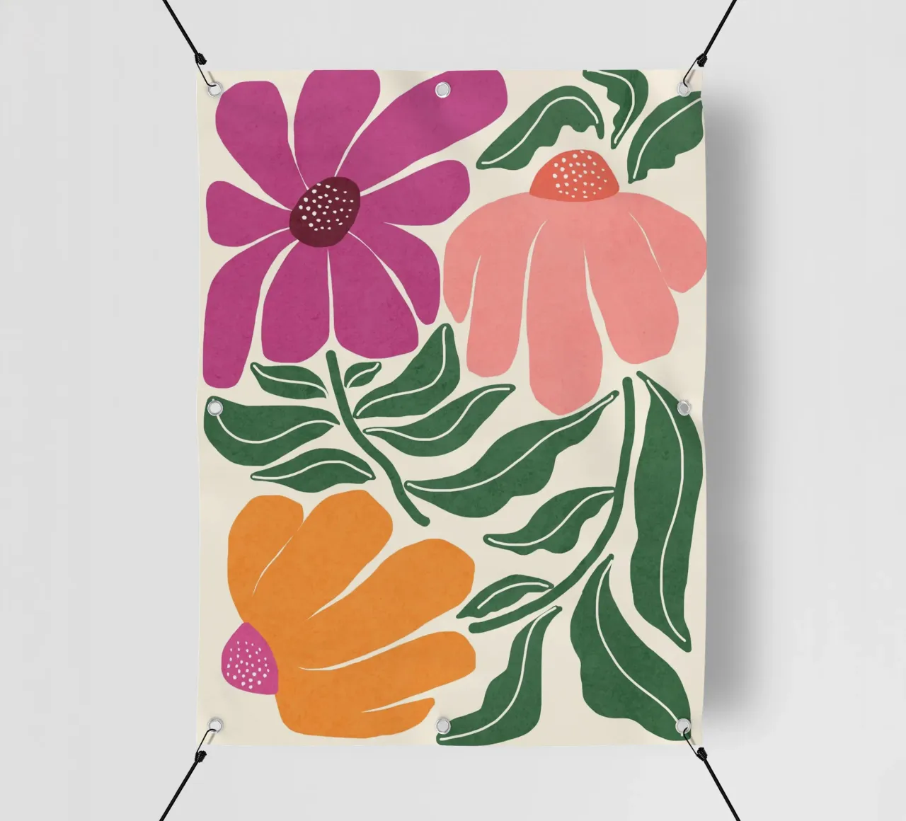 Whimsy Bloom - hell PVC Plane von Gale Switzer