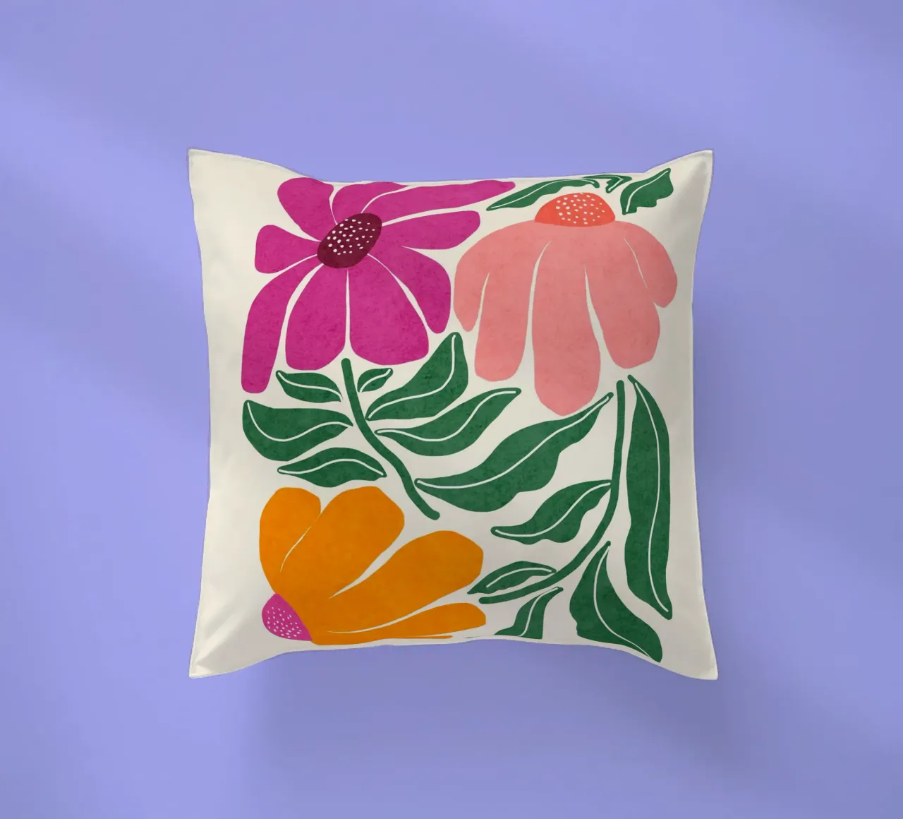 Whimsy Bloom - luminoso cuscino da Gale Switzer