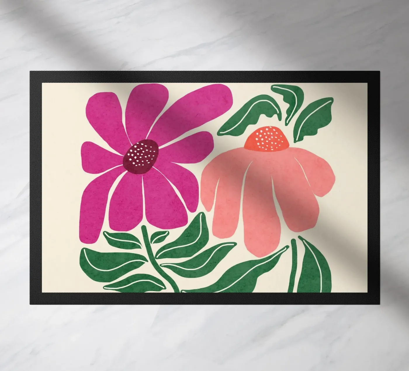 Whimsy Bloom - bright paillasson de Gale Switzer