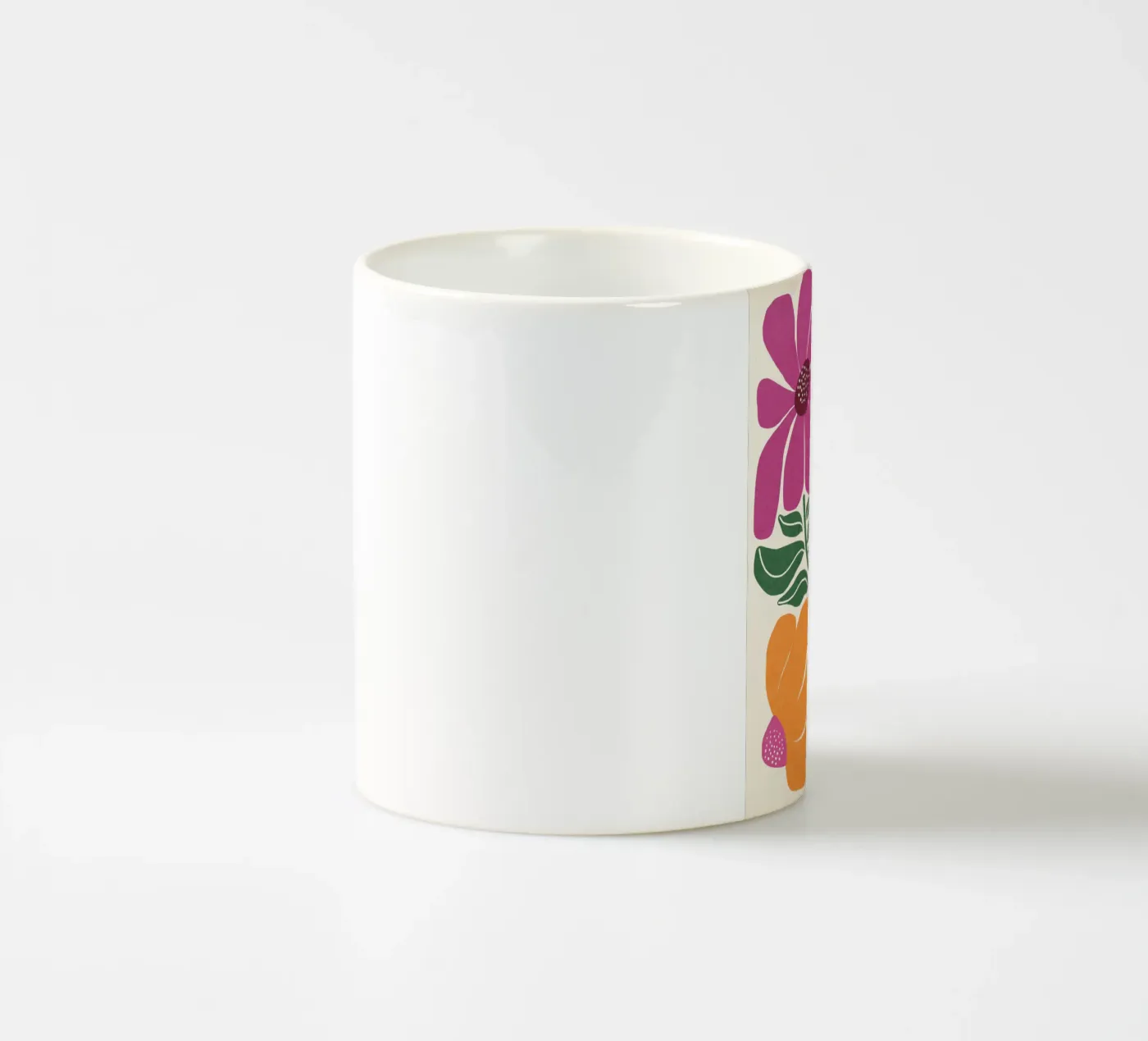 Whimsy Bloom - bright ceramic mug by Gale Switzer