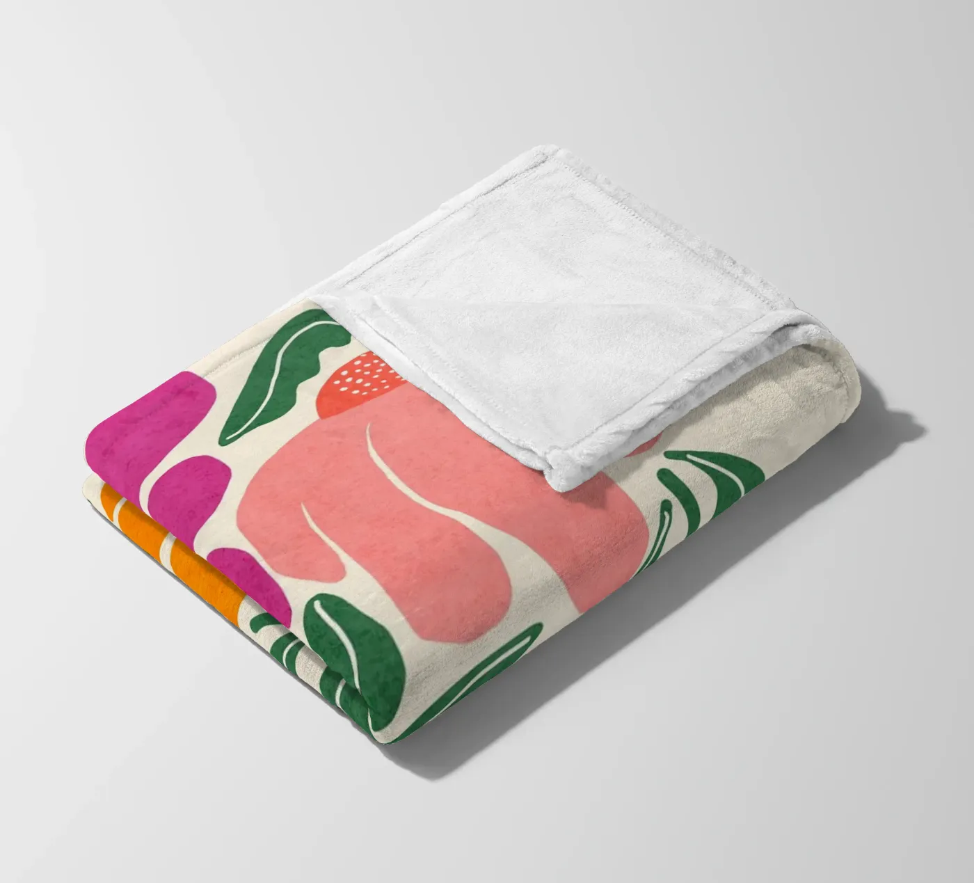 Whimsy Bloom - hell Fleecedecke von Gale Switzer